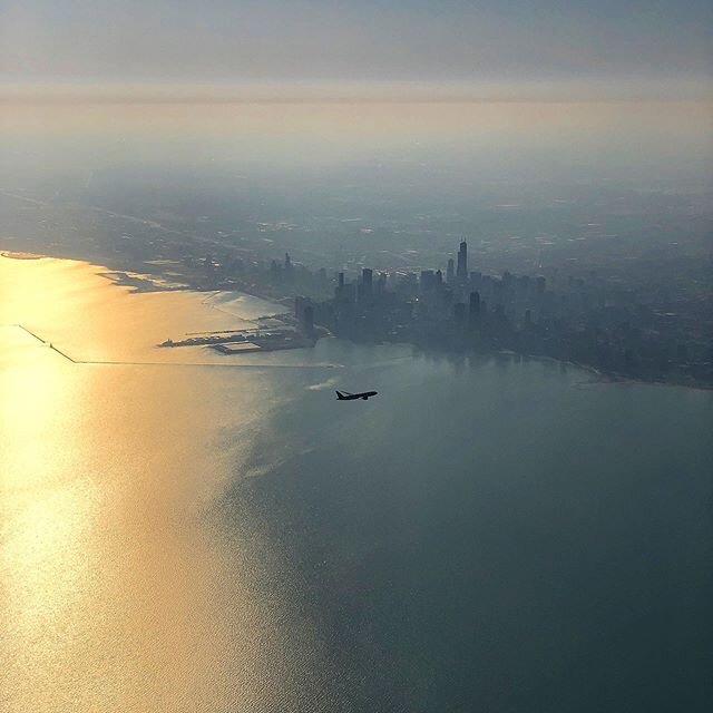 Caught a plane trying to beat us landing in ORD. Wasn&rsquo;t mad &lsquo;cause the view.