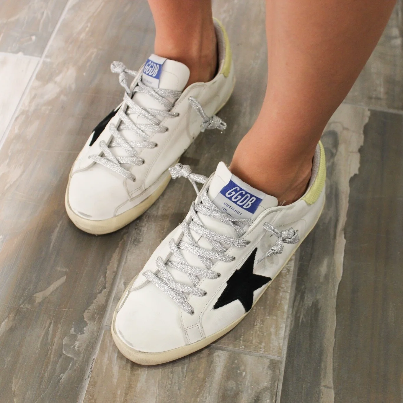 Shop our wide range of Golden Goose sneakers and handbags at A Line Boutique! Seen on @jaime_alineboutique.😘⁠
⁠
Don't forget that our Summer Sale is continuing through July 9th at all four locations.⁠
⁠
Text your stylist or stop in to shop! ⁠
⁠
#ali