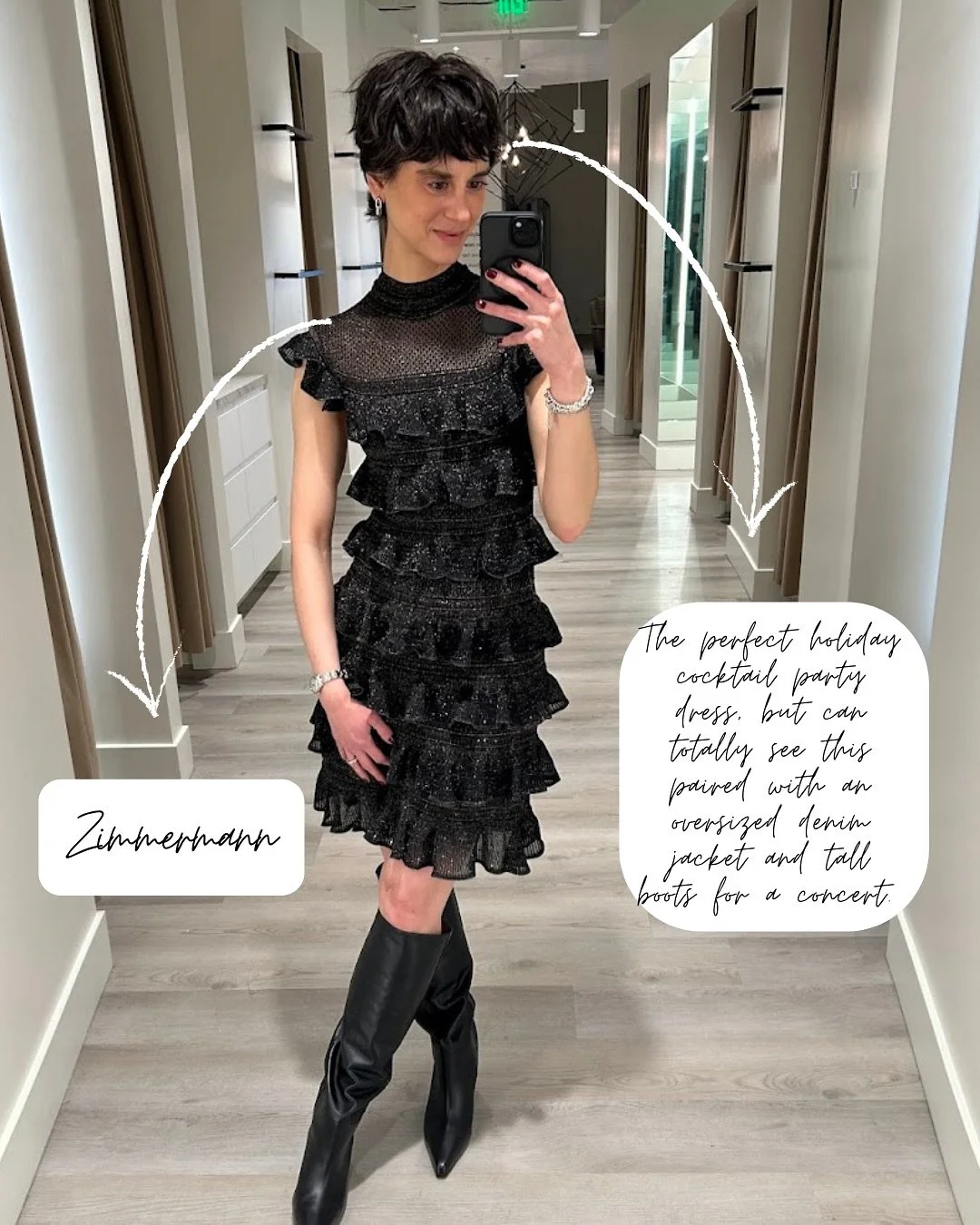 It’s Fit Friday 🖤✨ and A Line is gearing up for the holiday season! Which look is your favorite?!