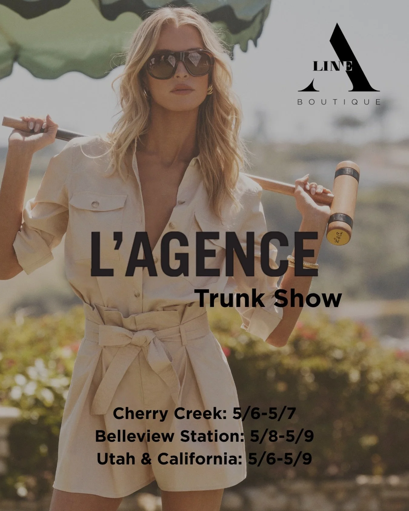 The L&rsquo;AGENCE trunk show starts Wednesday, and we could not be more excited ✨ A brand rep will be in Cherry Creek on Wednesday and Thursday, and in Salt Lake on Thursday. Come shop the collection, ask all your questions, and find your next favor