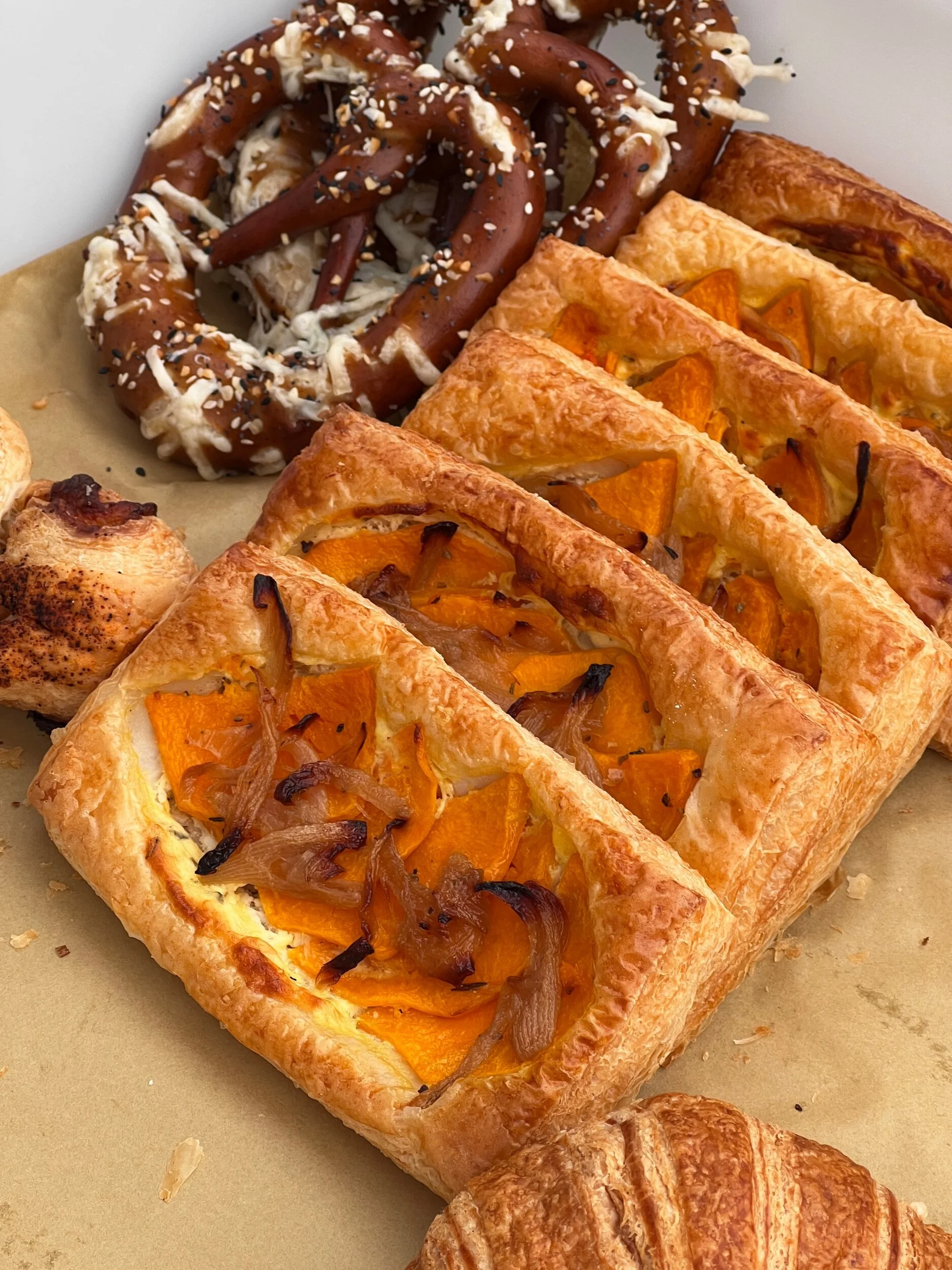 sweet or savory croissant bars