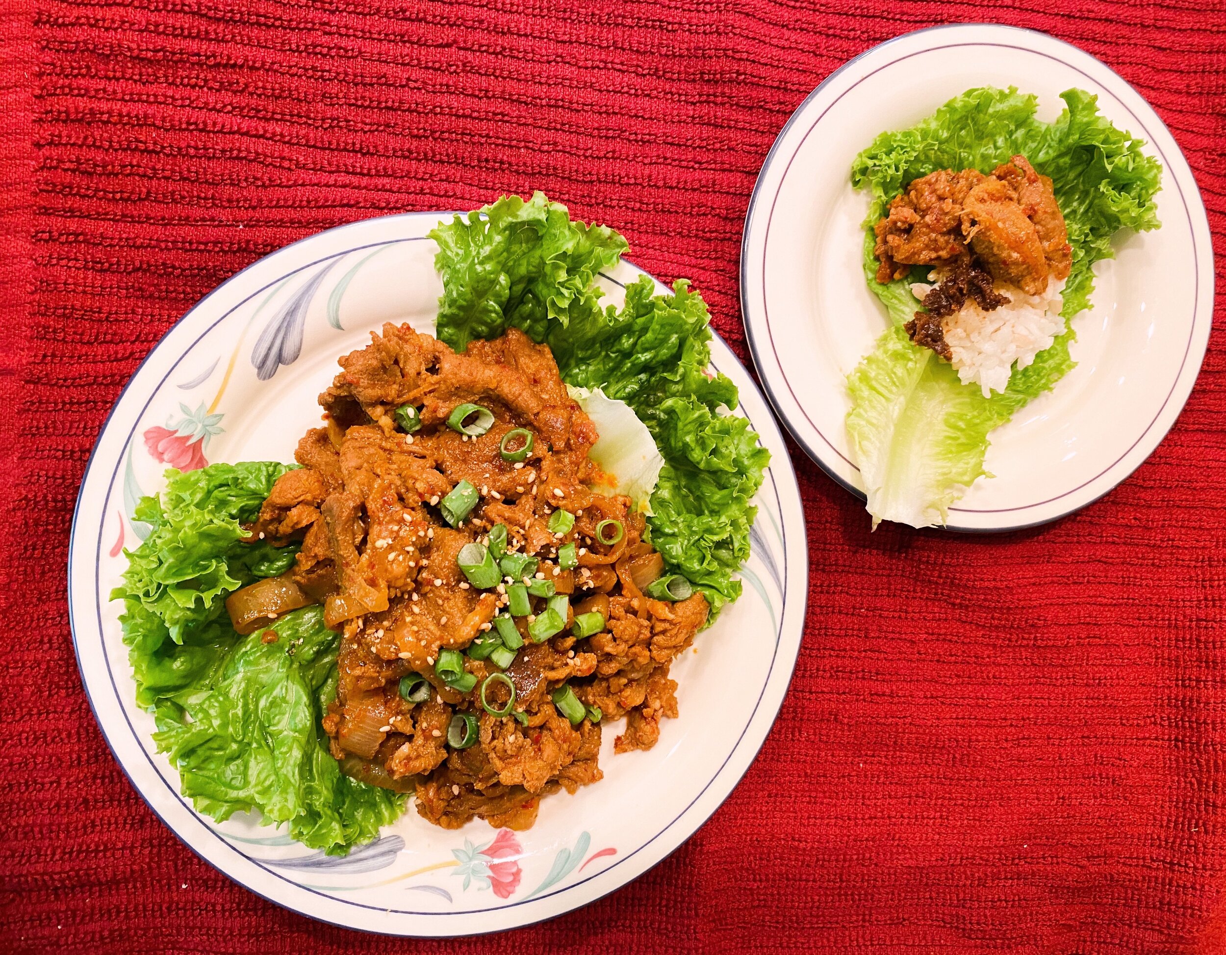 spicy pork bulgogi (돼지불고기)