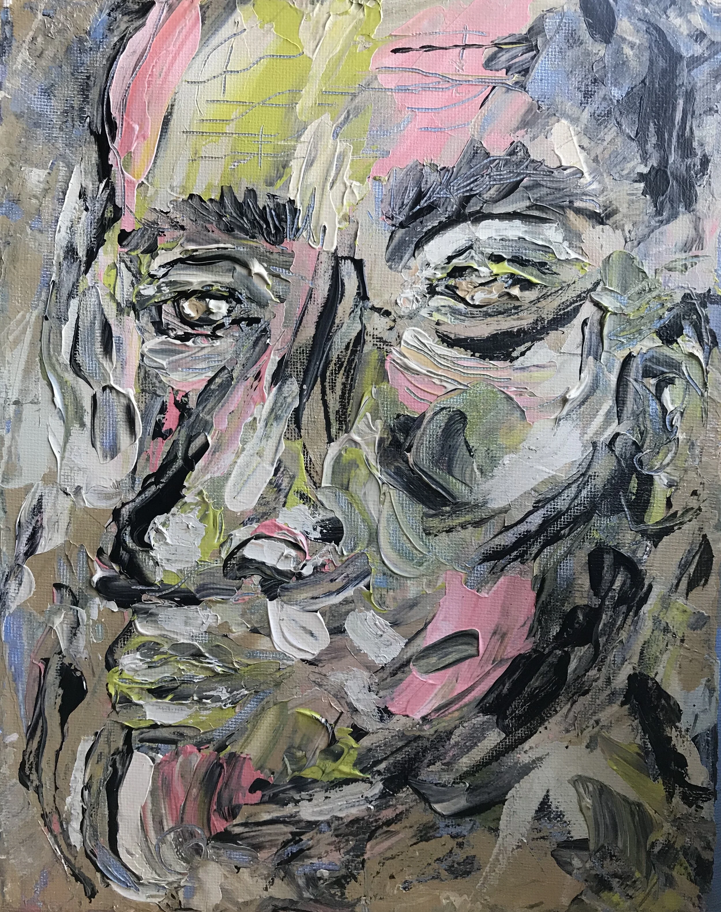 Untitled, 2019, Acrylic on Canvas, 9x11
(SOLD)