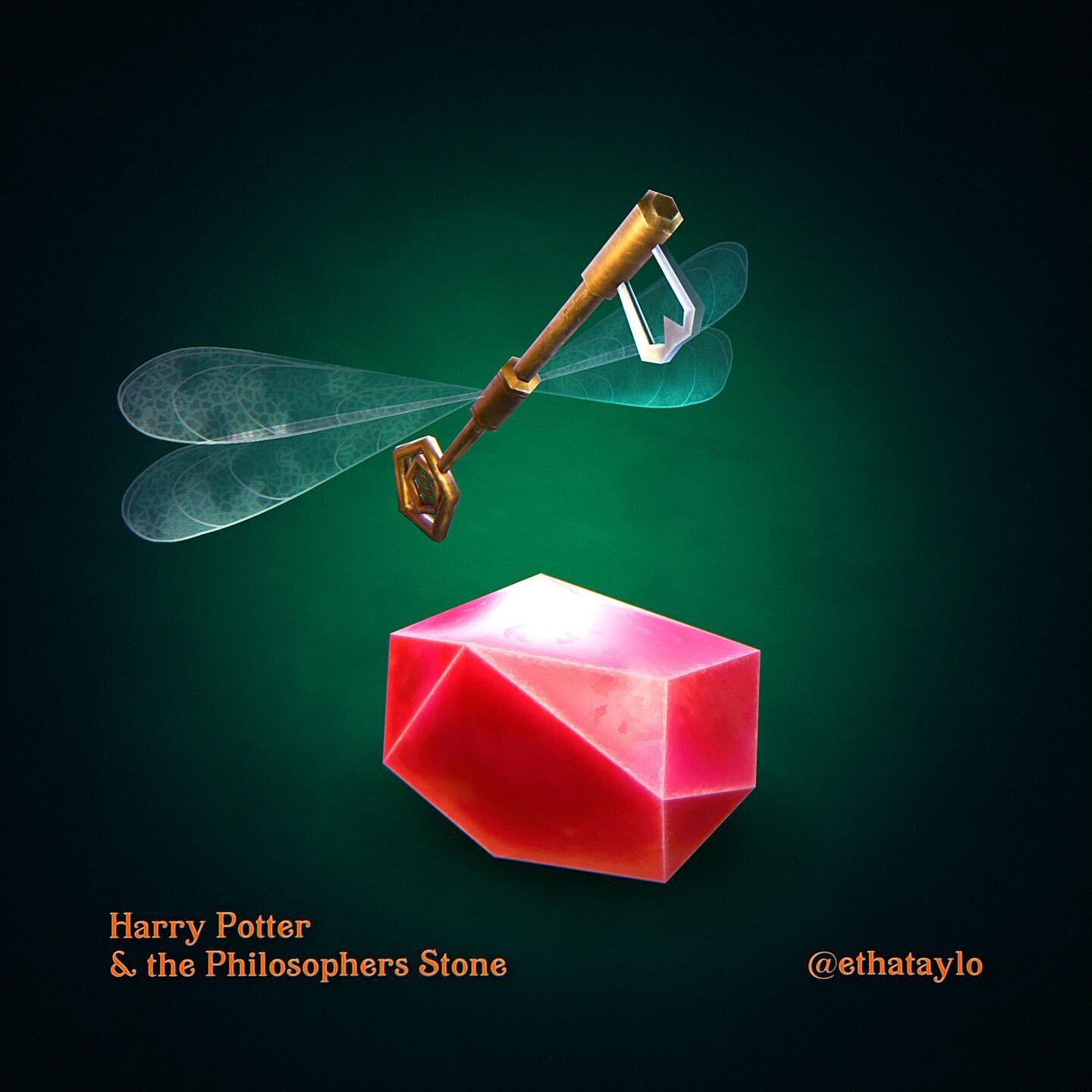 ⚡️SWIPE &gt;&gt; Harry Potter 1 low poly prop set⚡️#b3d #harrypotter #gameart