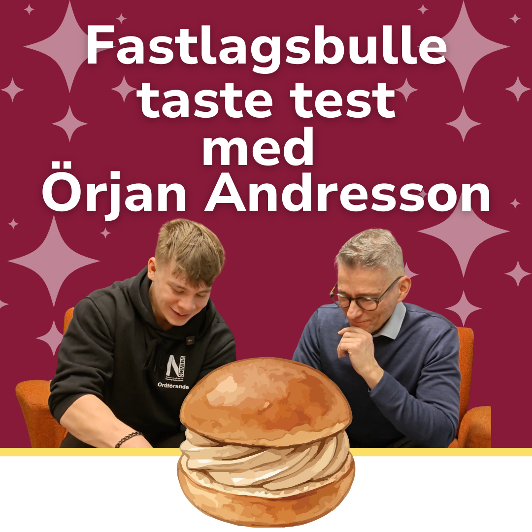 Fastlagsbulle taste test med rektor Örjan Andersson