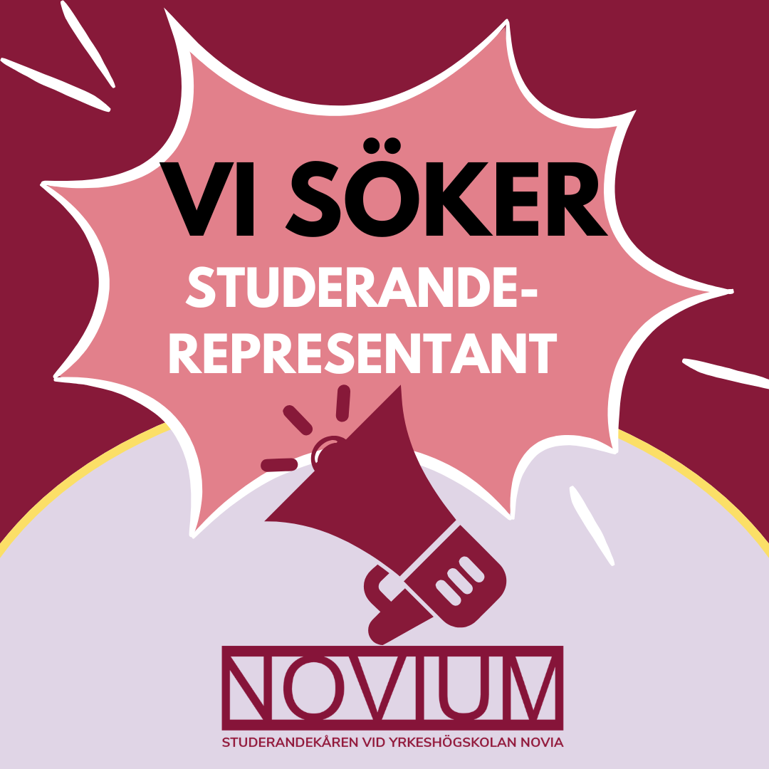 Studeranderepresentant till Novia AB:s styrelse