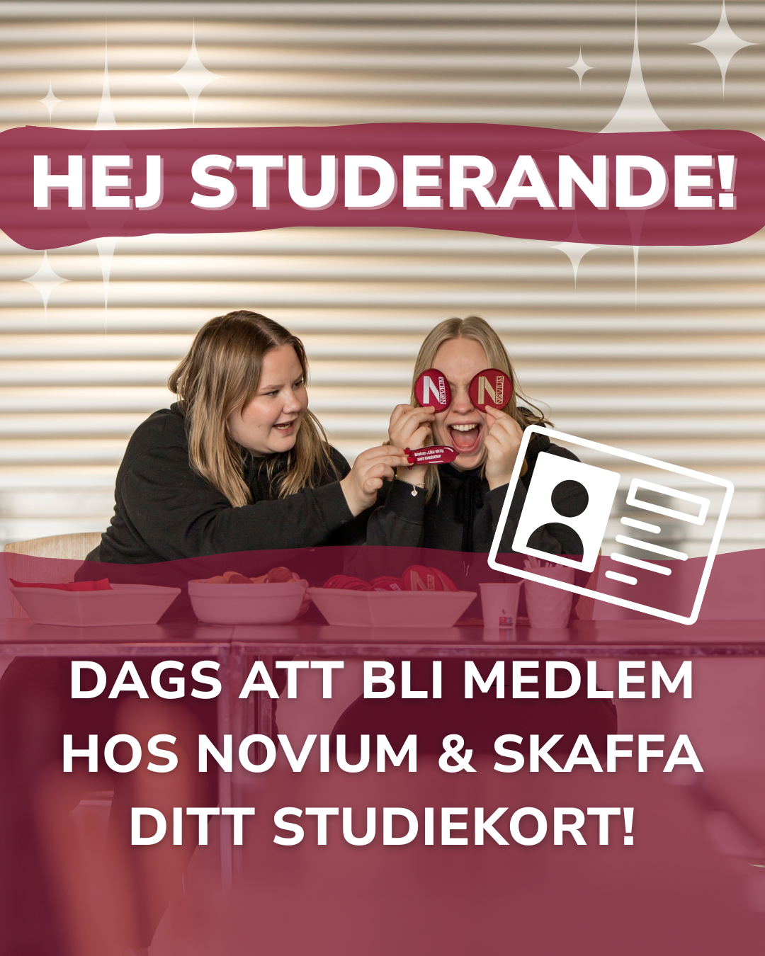 Dags att skaffa ditt studiekort!