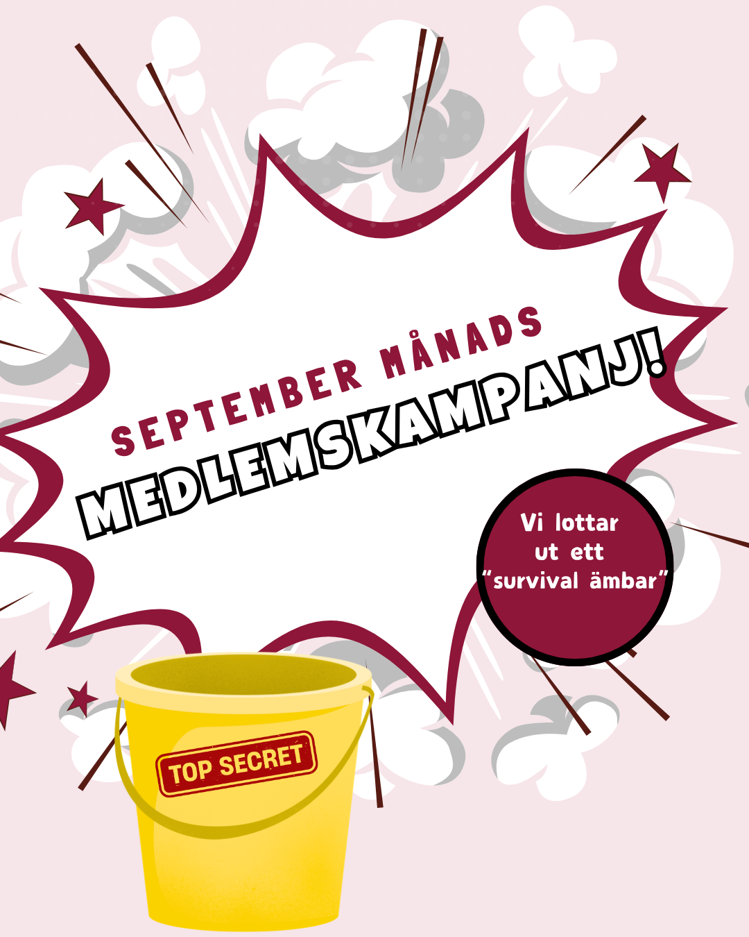 SEPTEMBER MÅNADS MEDLEMSKAMPANJ