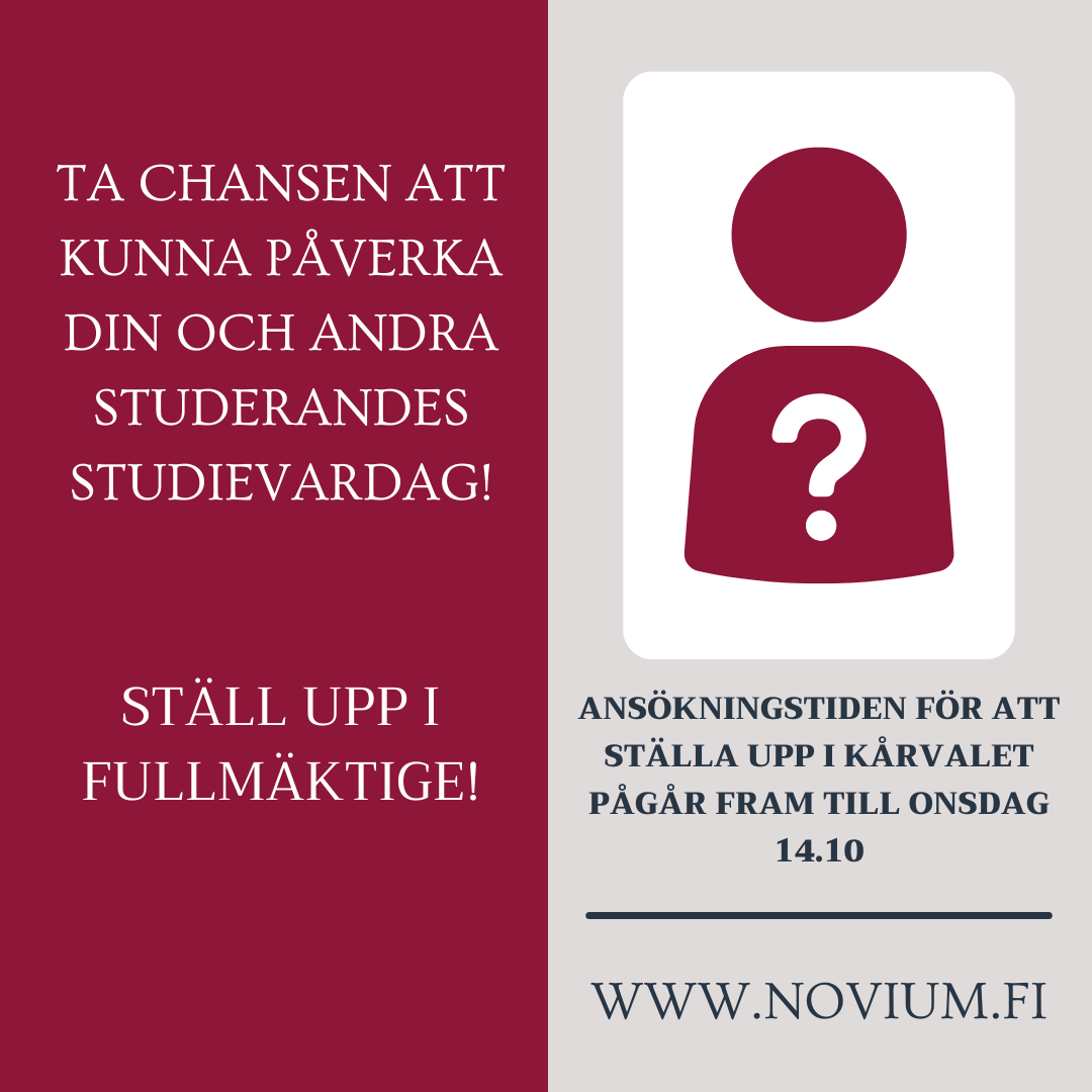 Är du intresserad av att ställa upp i kårvalet 2026? Se hit!