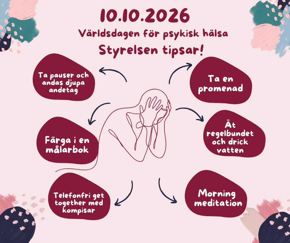 Världsdagen för psykisk hälsa 10.10.2026 – Hur mår du egentligen?