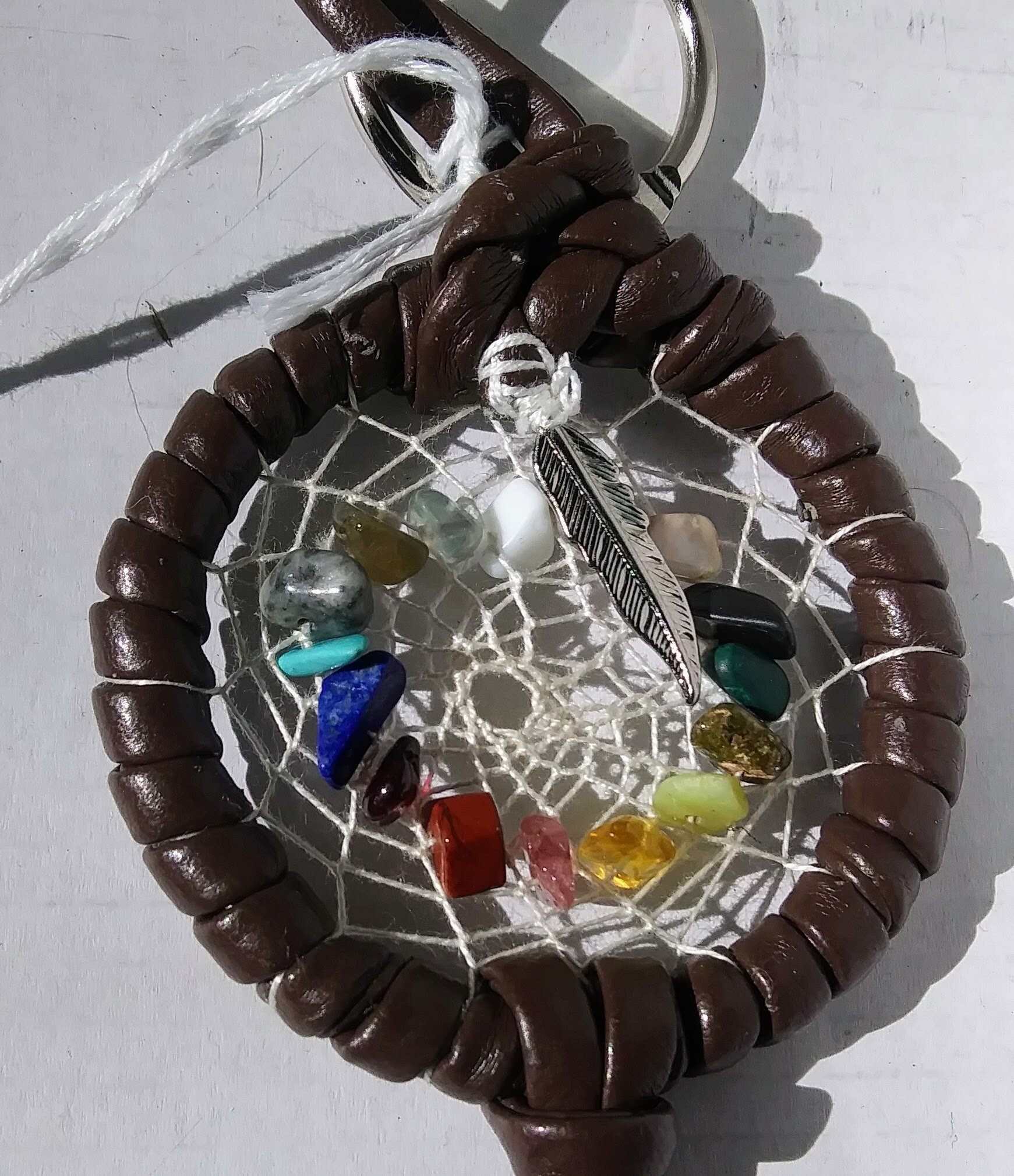 18 stone Rainbow Dream Catcher txt 003-2019