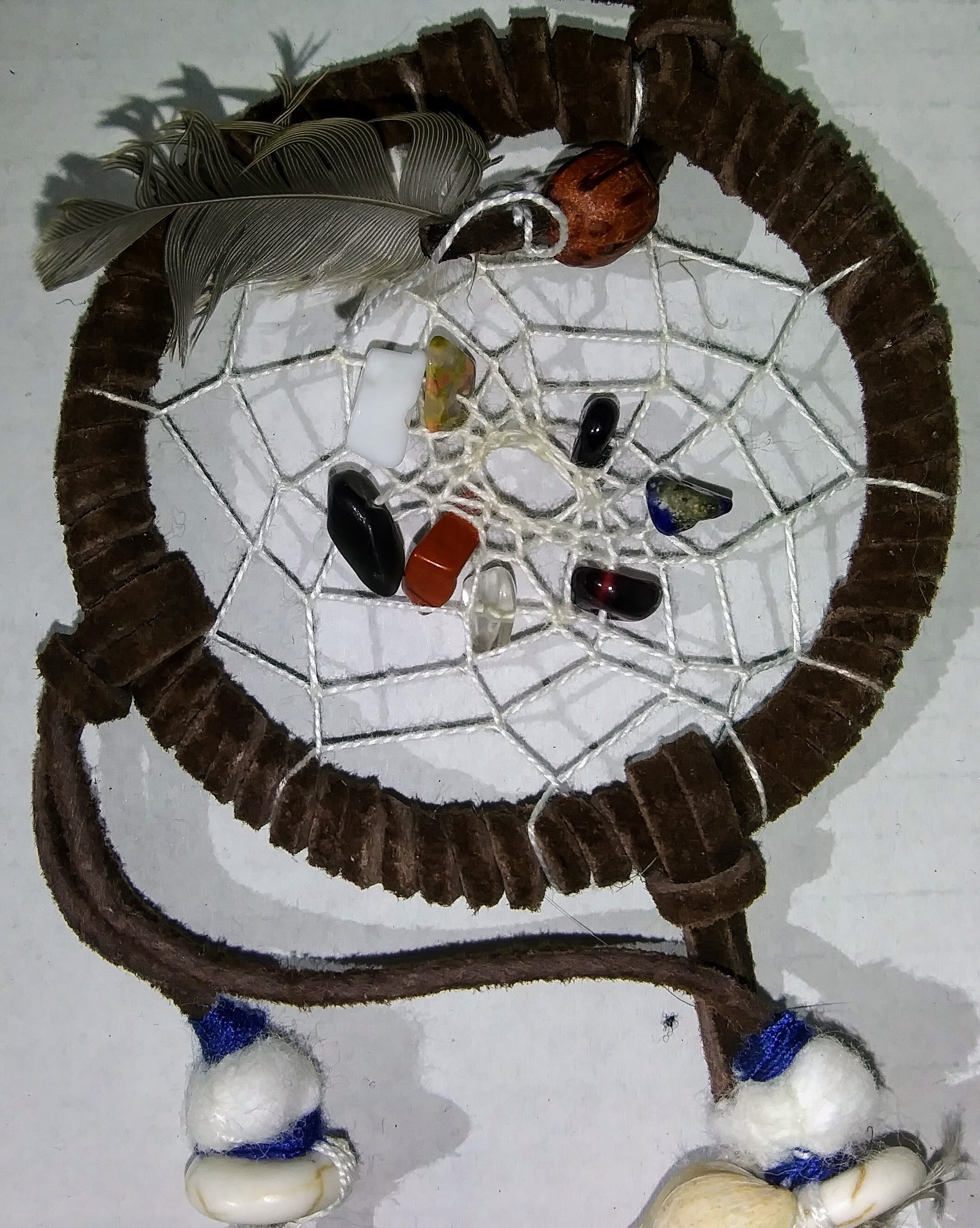 Brown snail Dream Catcher txt 004-2019