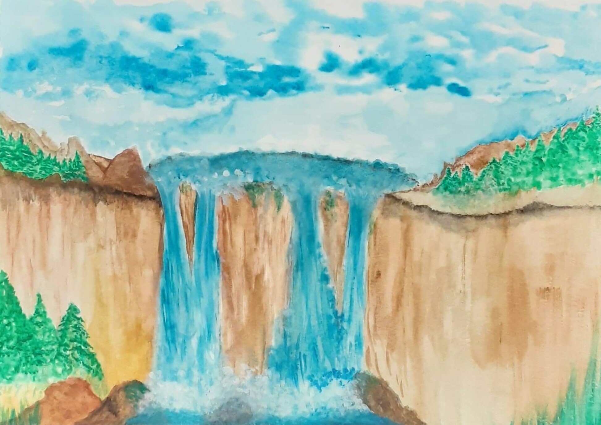 “Majestic Waterfall”