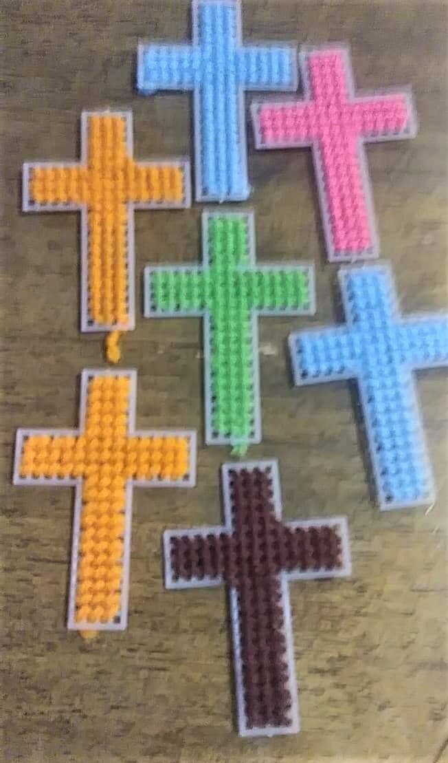 $10 for 7 Yarn Crosses Deco/Bookmarks