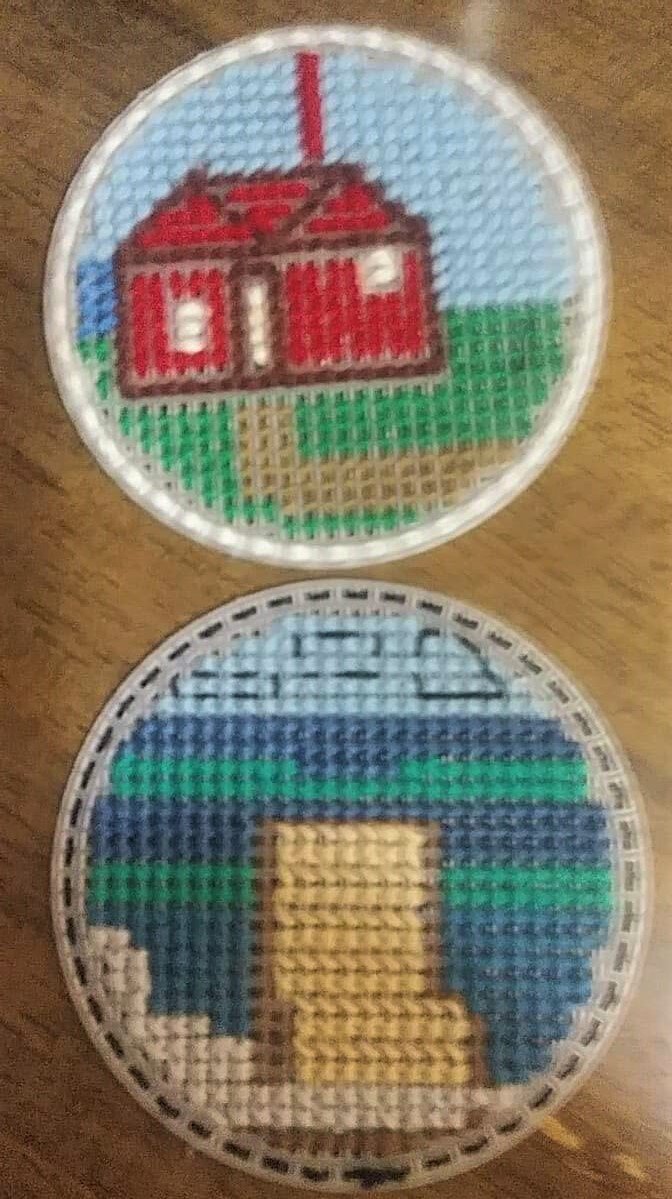 $10 for 2 Yarn Drink Coasters