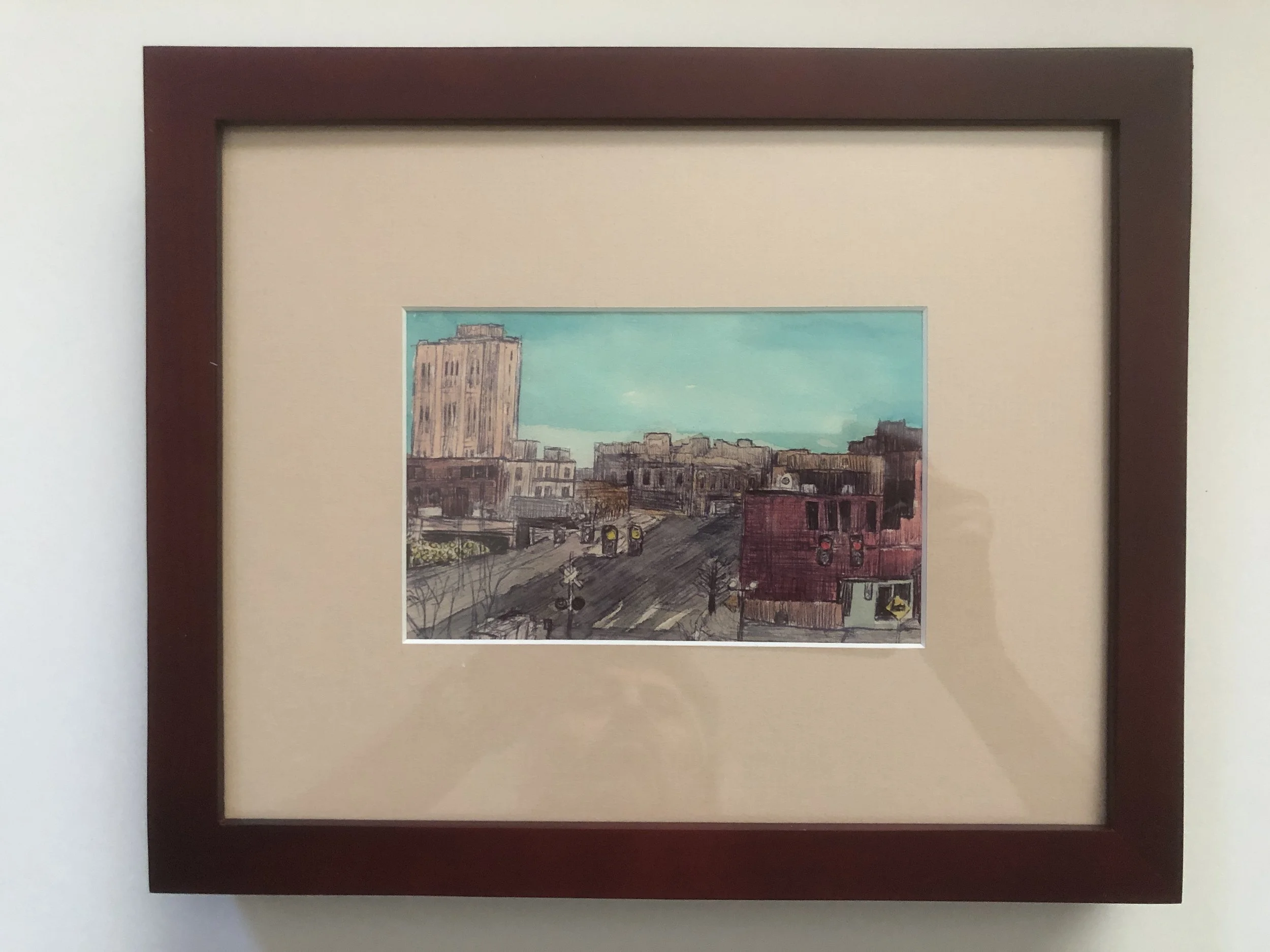 Azure Sky Ann Arbor Cityscape