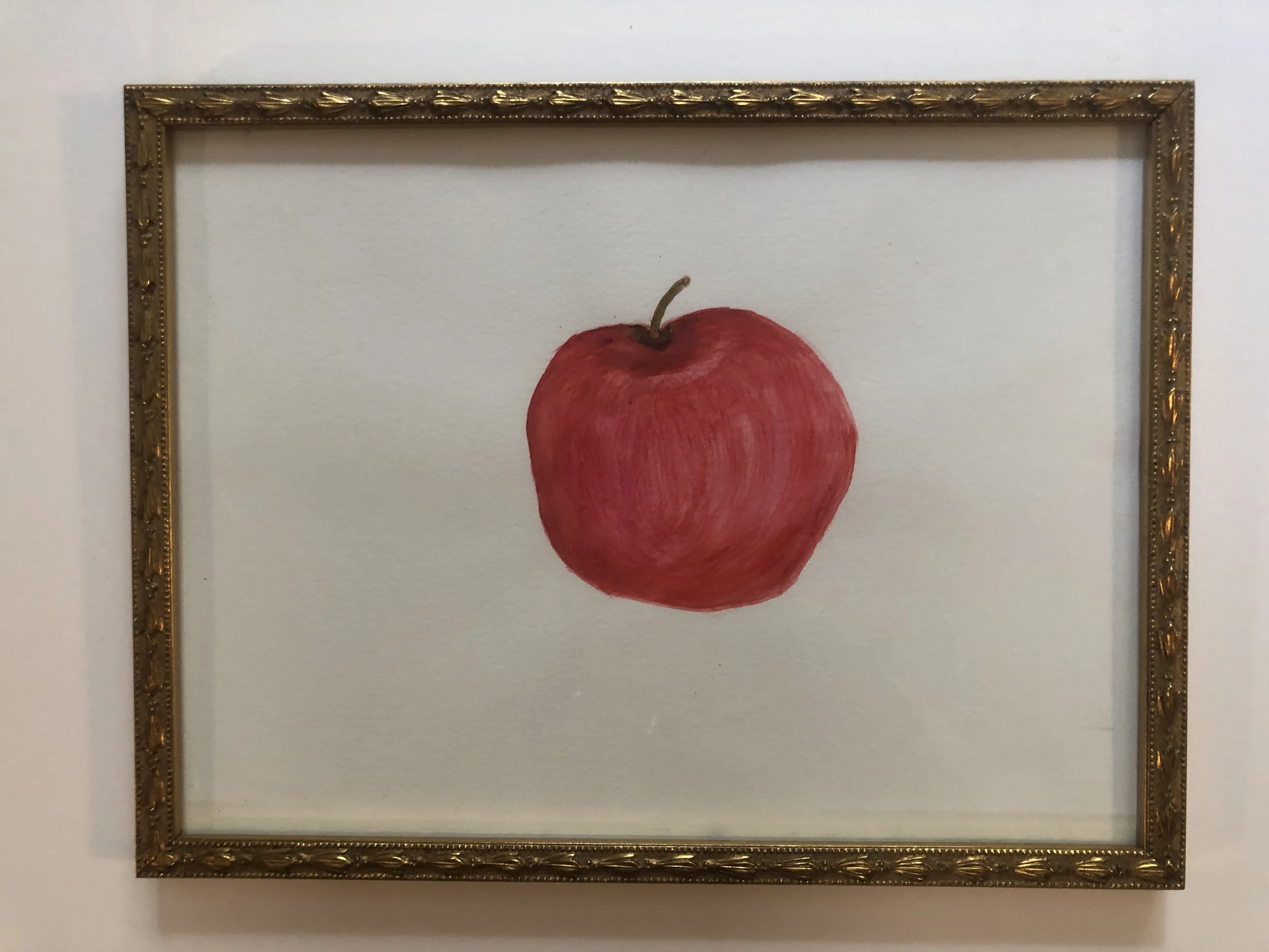 Asymmetrical Red Apple