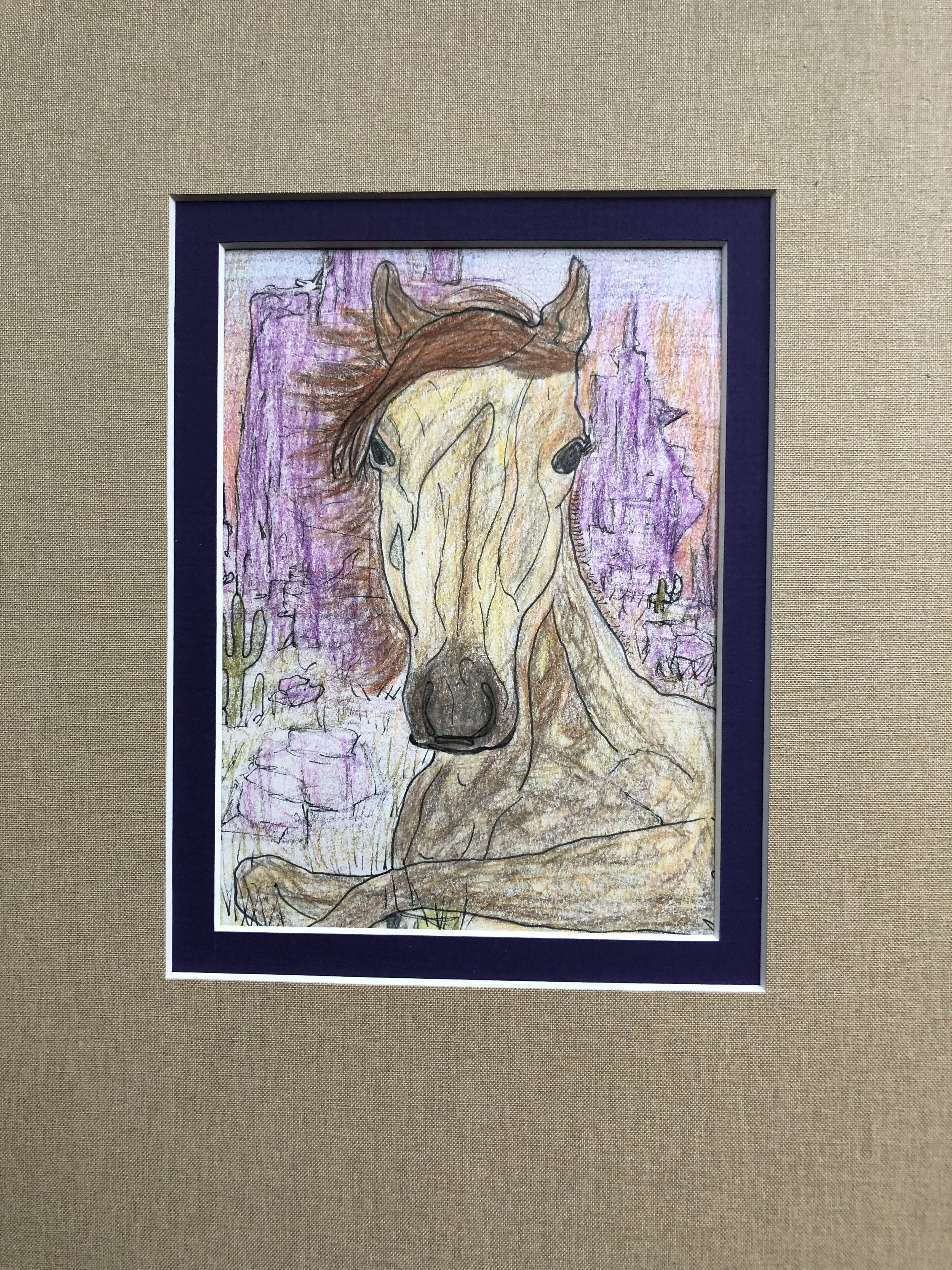 “Purple Rocks, Beige Horse” PD  004-2019