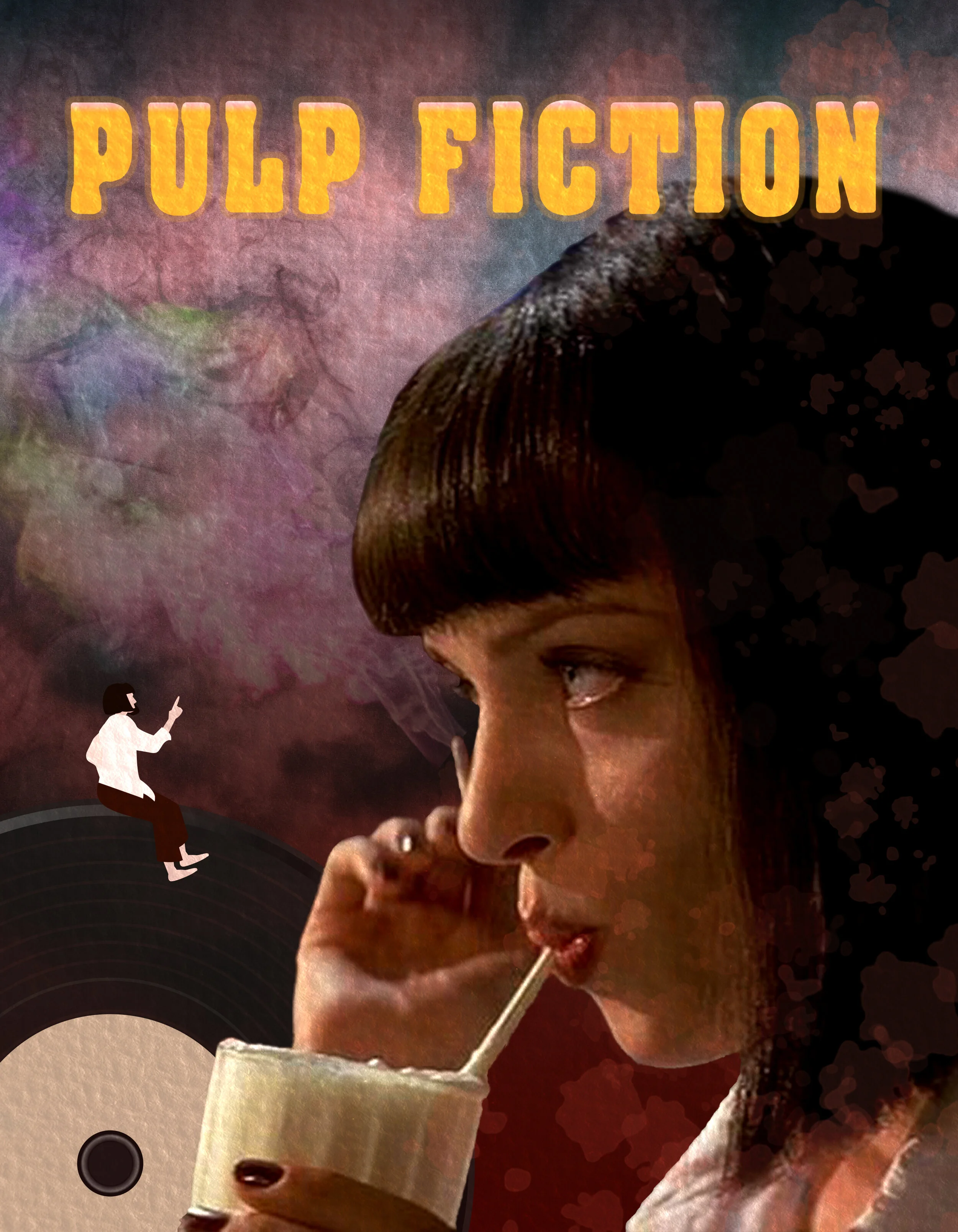  Pulp Fiction poster focusing on Mia 