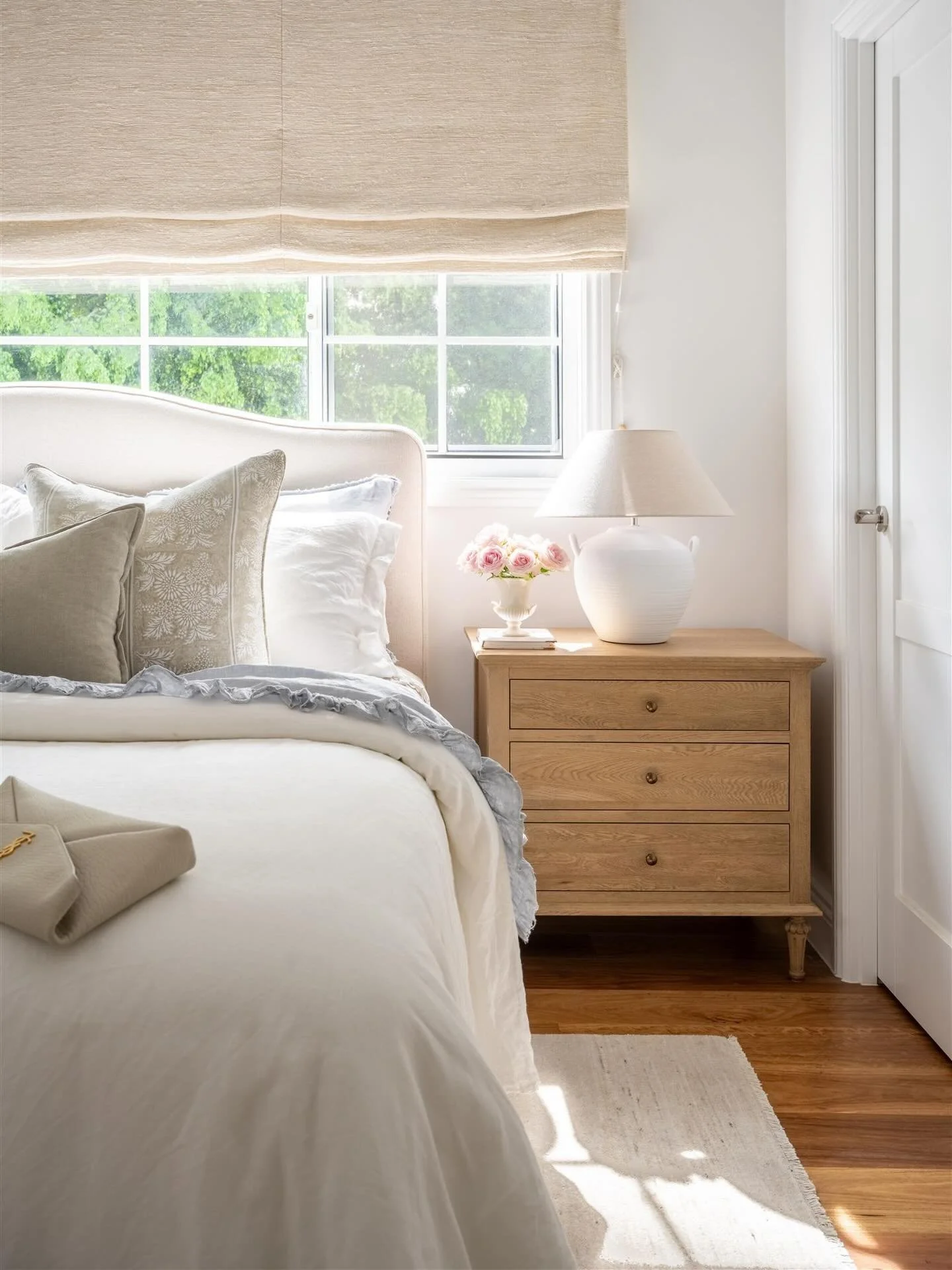 Linen, textural layers, delicate folds and the warmth of timber combine in the primary suite at Maison de toujours to create a serene haven for a restful nights sleep. 

Coming to the website soon I&rsquo;m excited to share more from this beautiful h