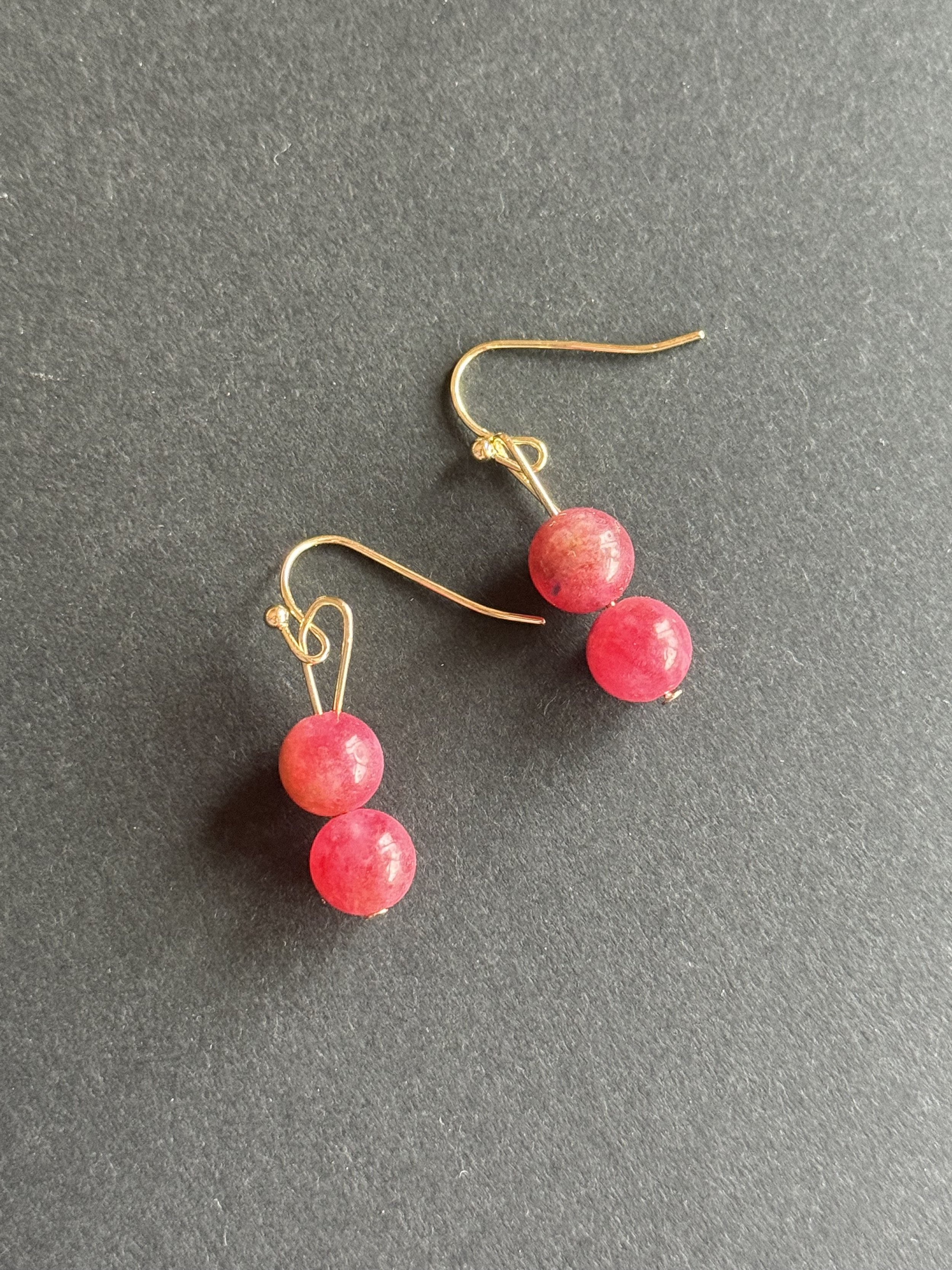 Pink Tourmaline Handmade Earrings