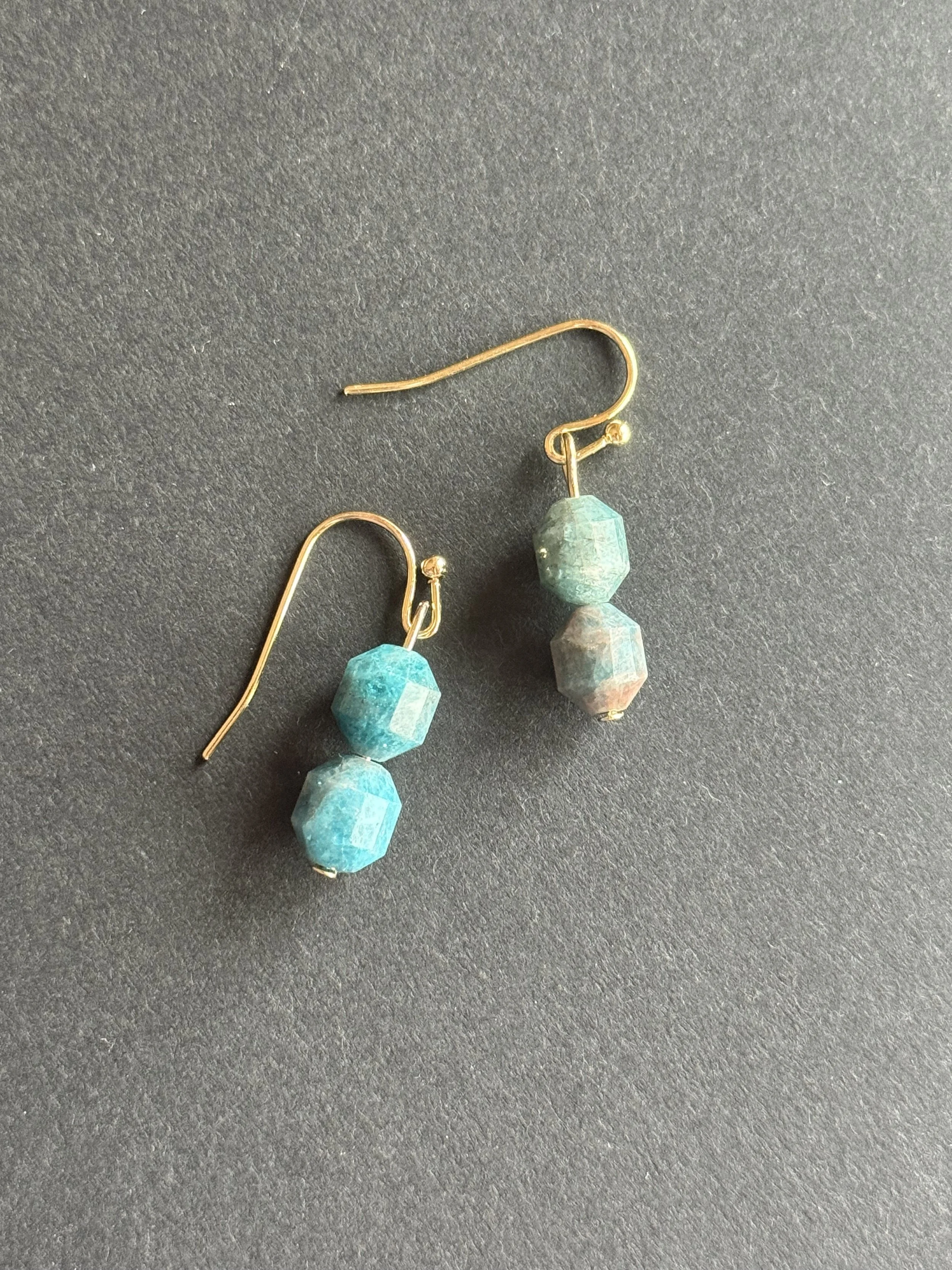 Blue Apatite Handmade Earrings