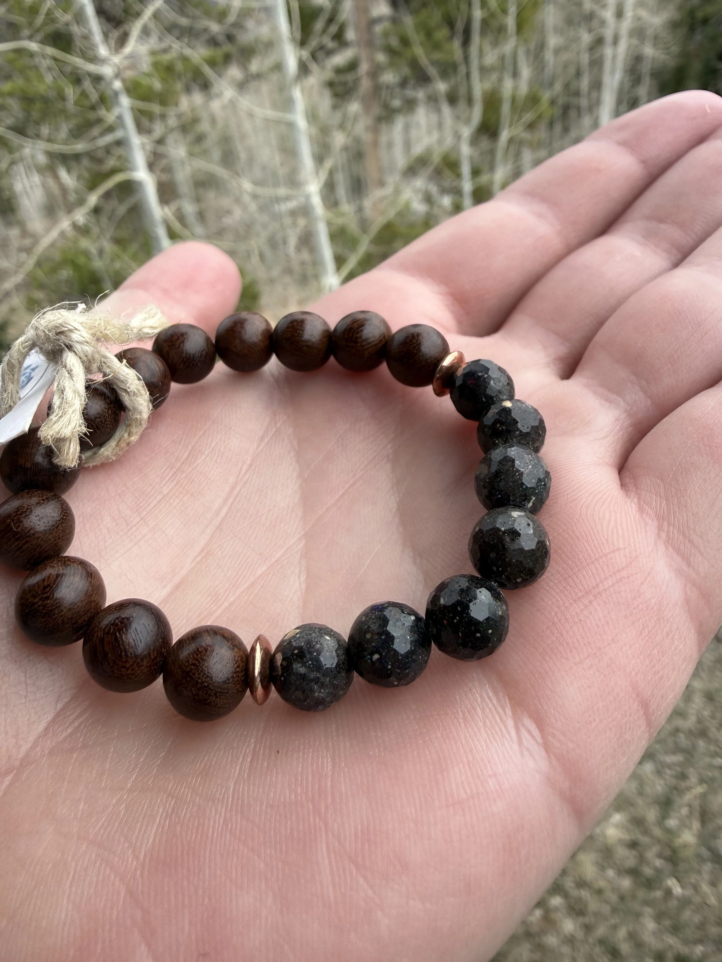 Opal and Hardwood bracelet
