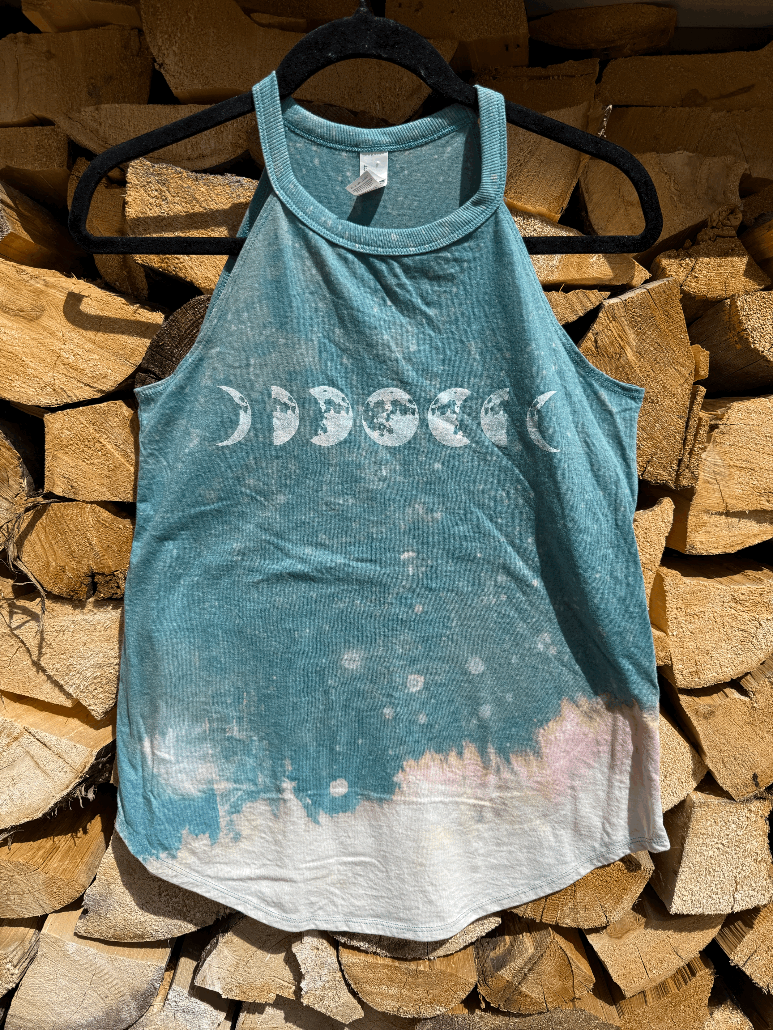 *SALE* Moon Phase Tank, Hand Distressed!