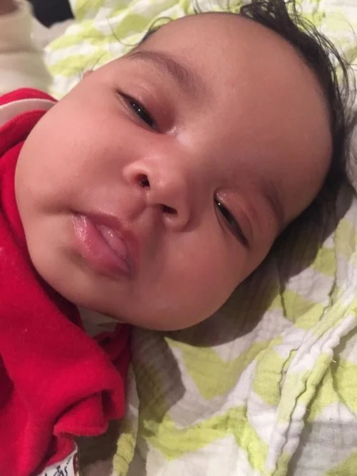 BABY MILK DRUNK - CLEARLY SATISFIED AFTER A FEED