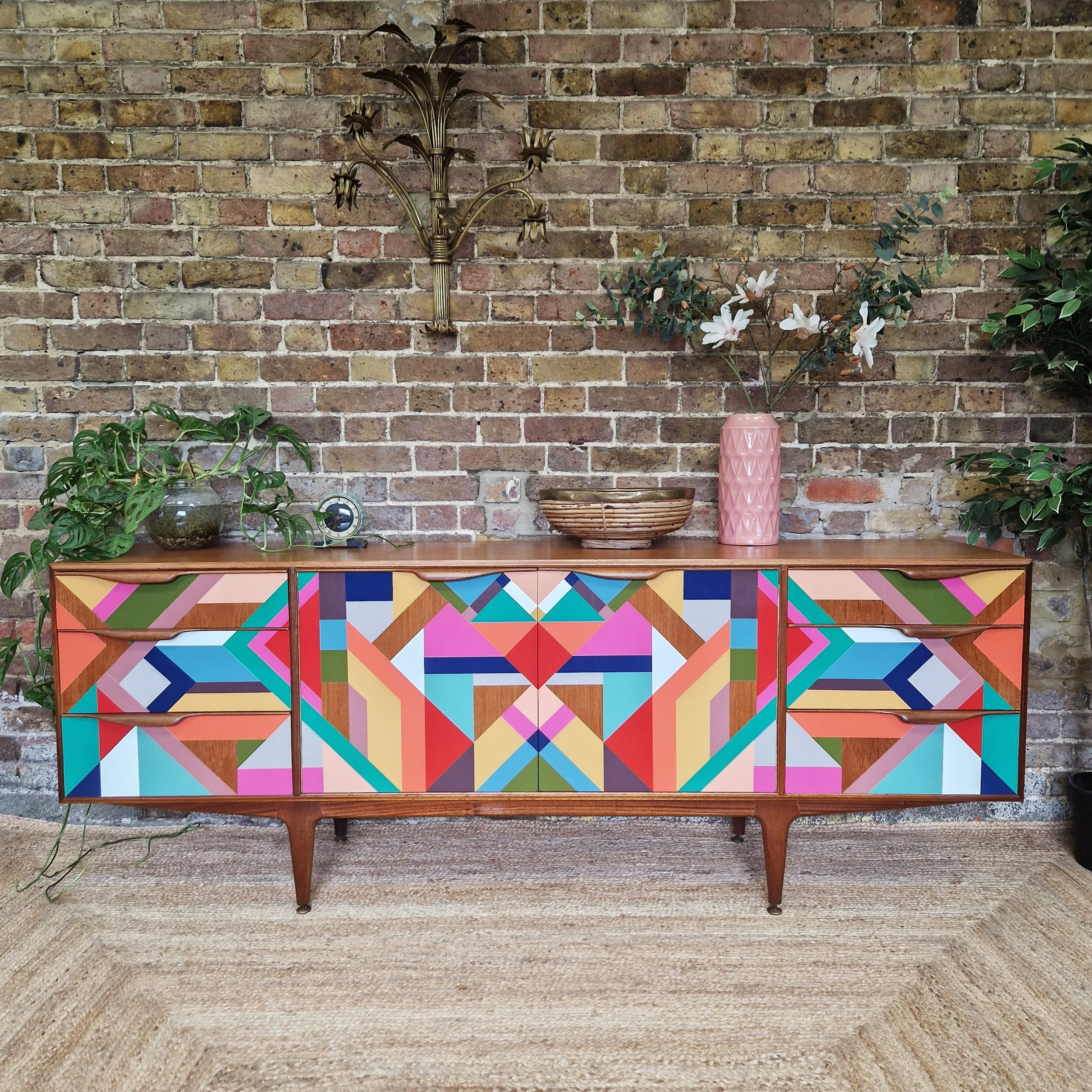 Geometric Painted Sideboard (London)