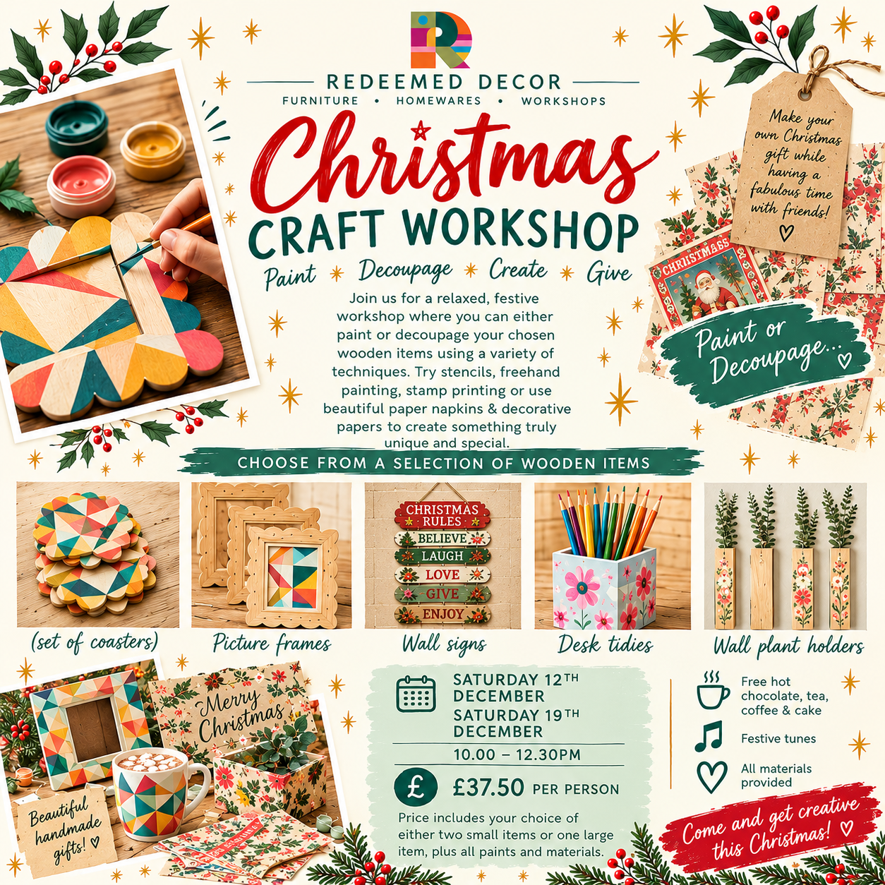 Christmas Craft Workshop by Redeemed Decor.png