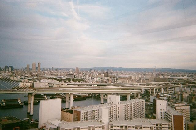 View from Tempozan Ferris Wheel, Osaka, 2019