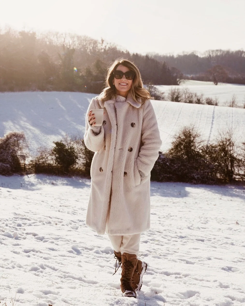 Teddy Coat In The Snow