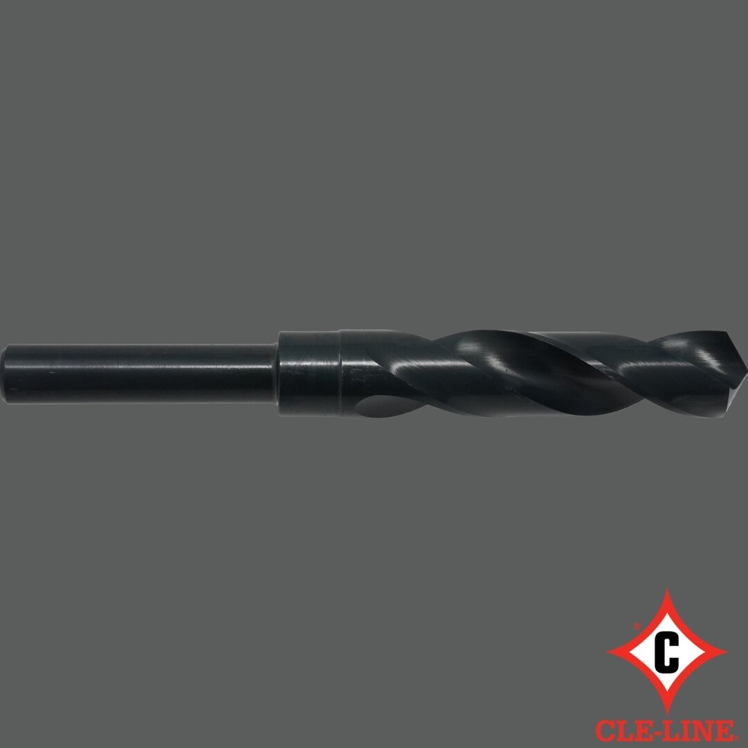 CLE-LINE 1813 Reduced Shank, Silver &amp; Deming⁣Black Oxide, Round Shank
118 Degree Point
&frac12;&rdquo; Reduced Shank
Fractions &ndash; &frac12;&rdquo; through 1-1/2&rdquo; available
Metric sizes made to order
 (Minimum order quantities apply)
