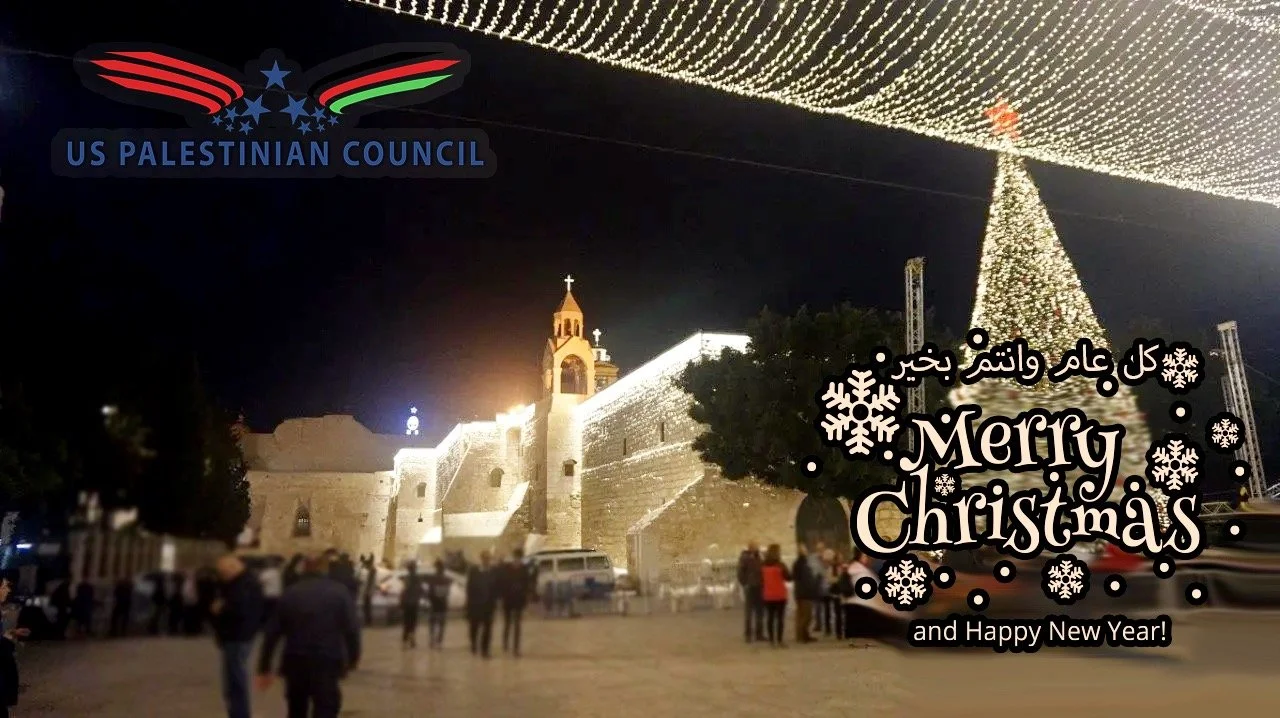 This Christmas: A Message of Hope and Resilience from the US Palestinian Council. 

This #Christmas, as bells toll and lights flicker in homes across the world, our hearts are anchored in the land where the Christmas story began. For the #Palestinian