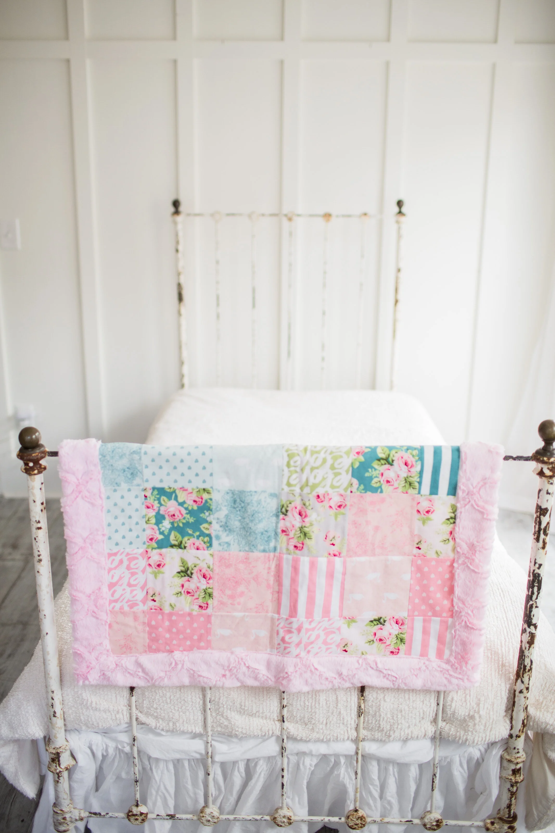 Love Story Baby Blanket with Boarder