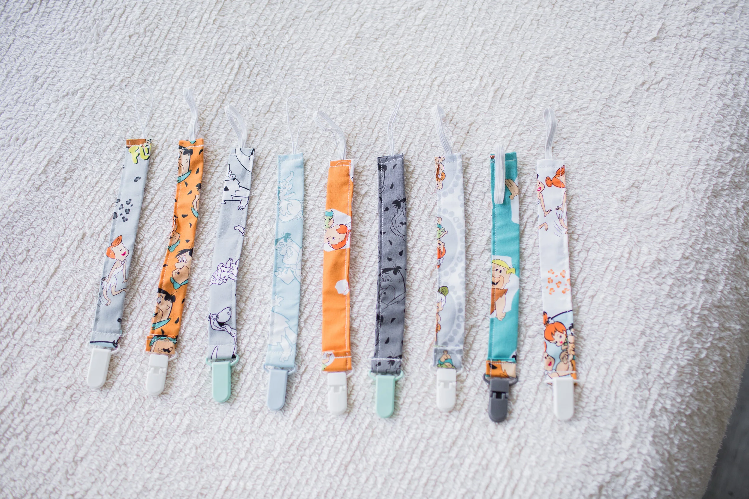 Flintstone Pacifier Clips