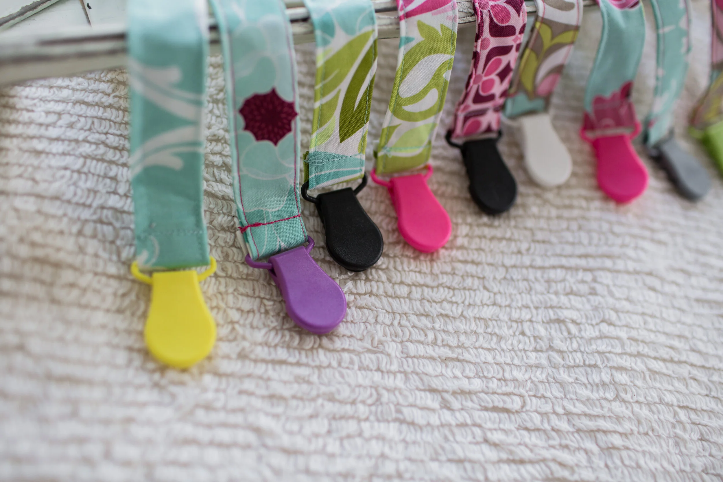 Halle Rose Pacifier Clips 