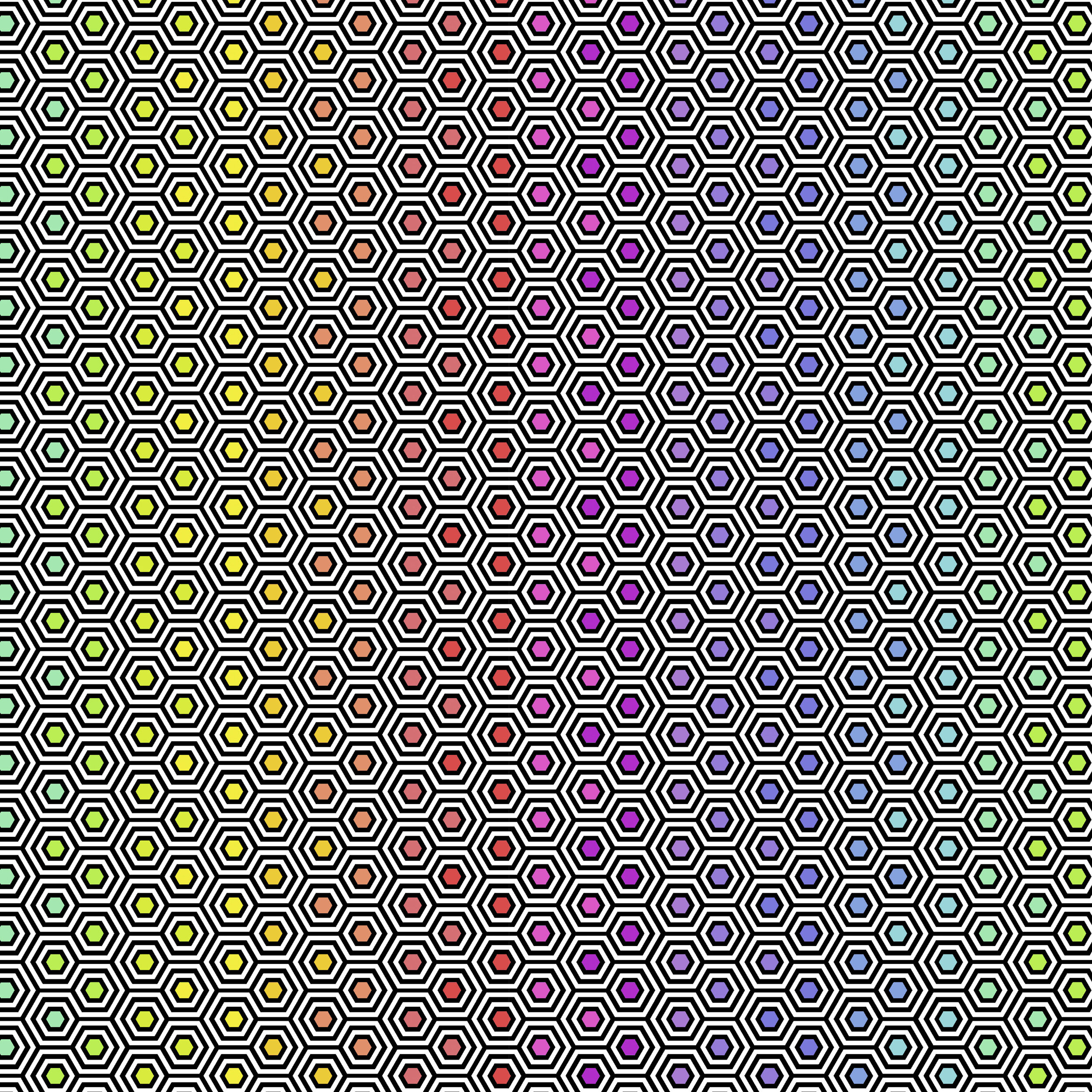 Hexy Rainbow Ink PWTP151-INK -Linework by Tula Pink