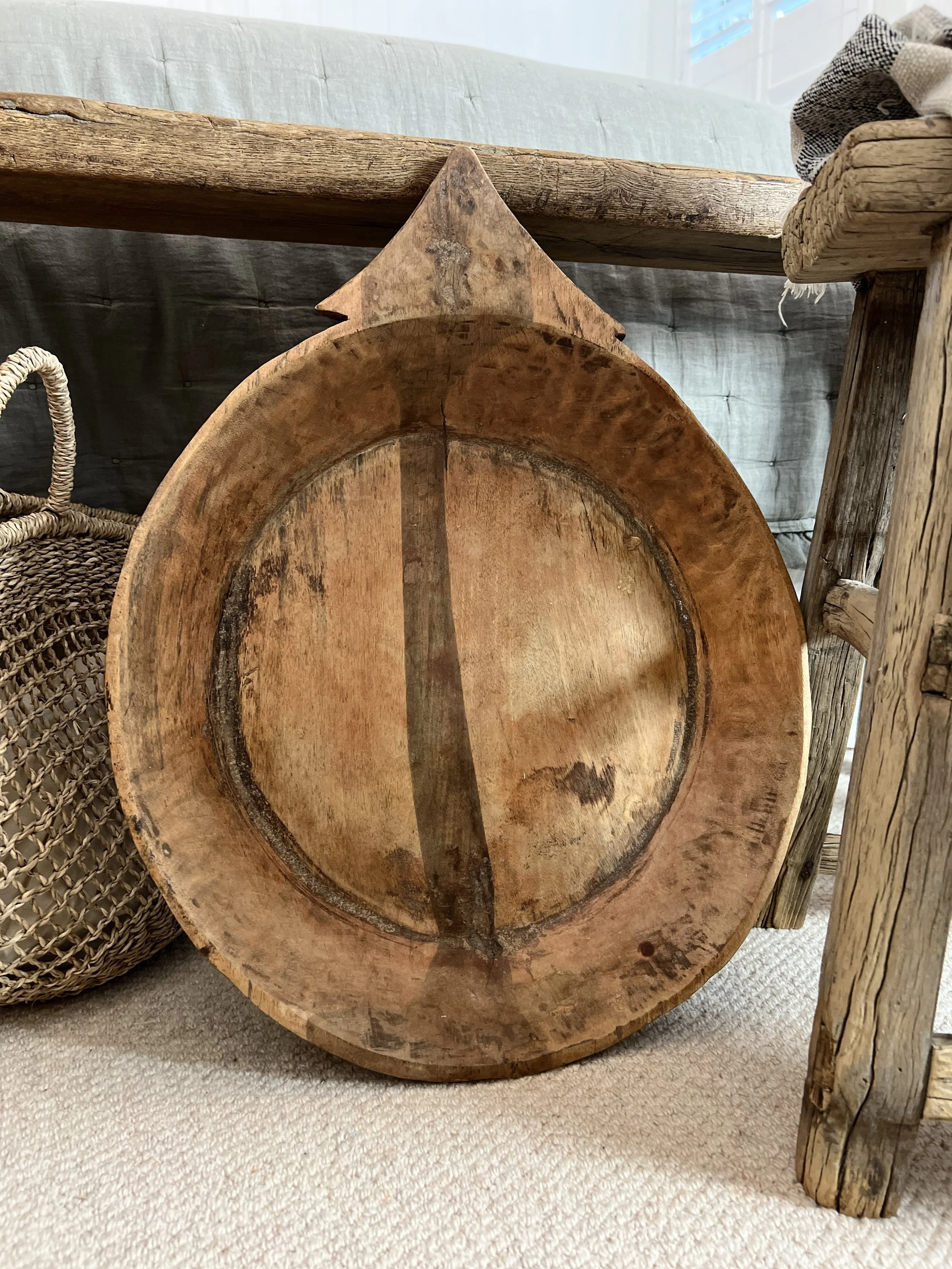 Antique Indian Parat Dough Bowl