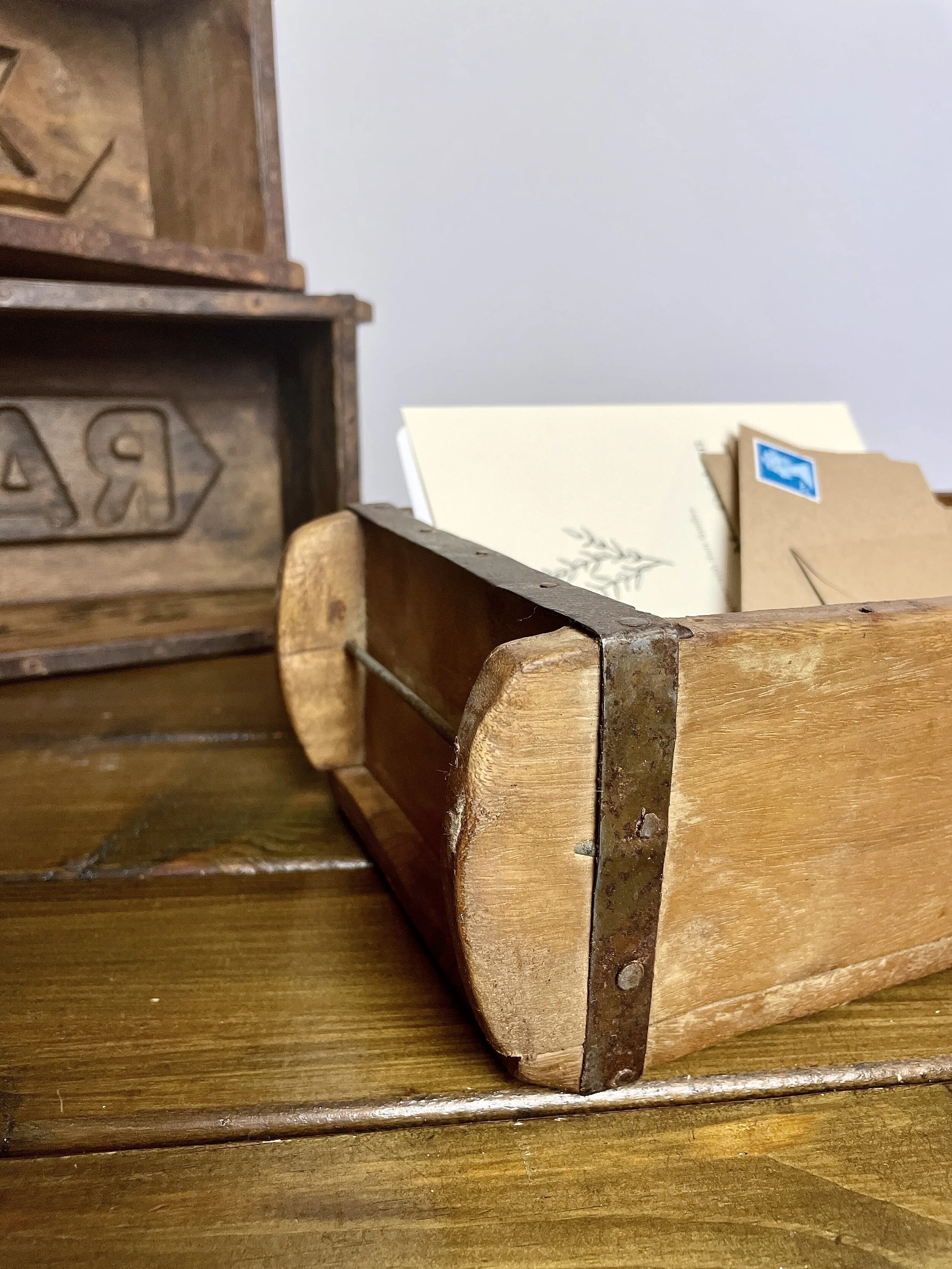 vintage wooden brick mould