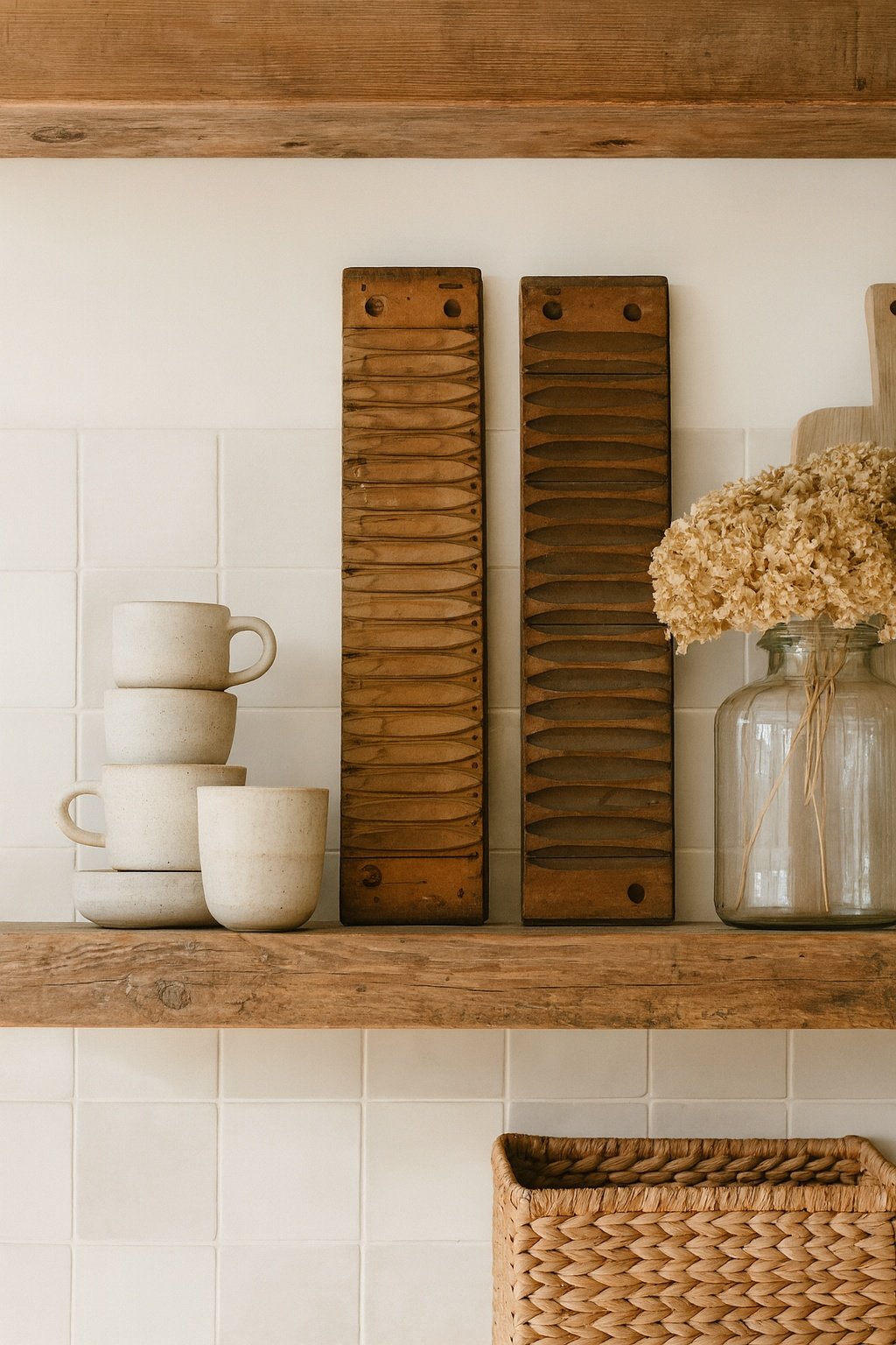 Vintage Wooden Cigar Moulds - Pair