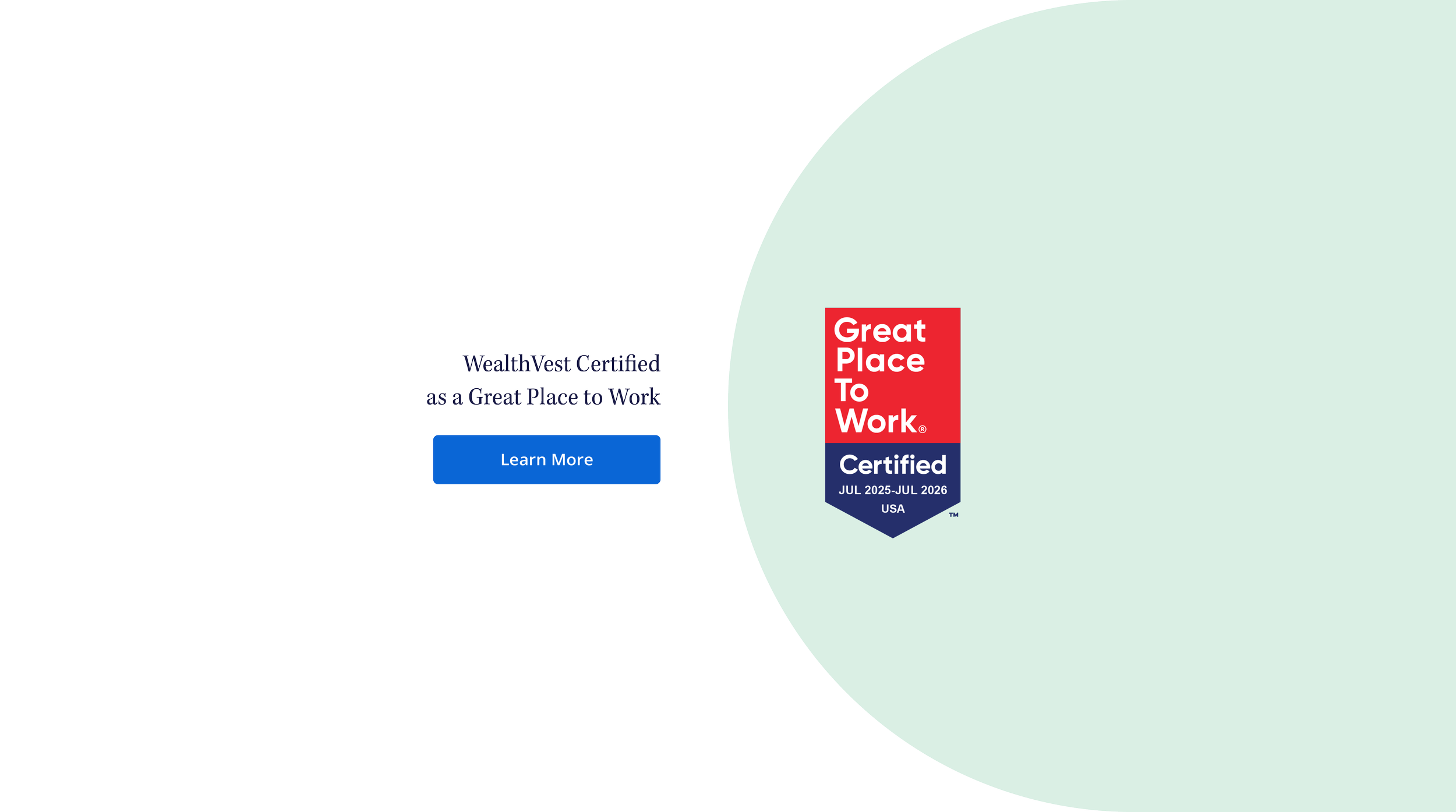 WealthVest Certified as a Great Place to Work 