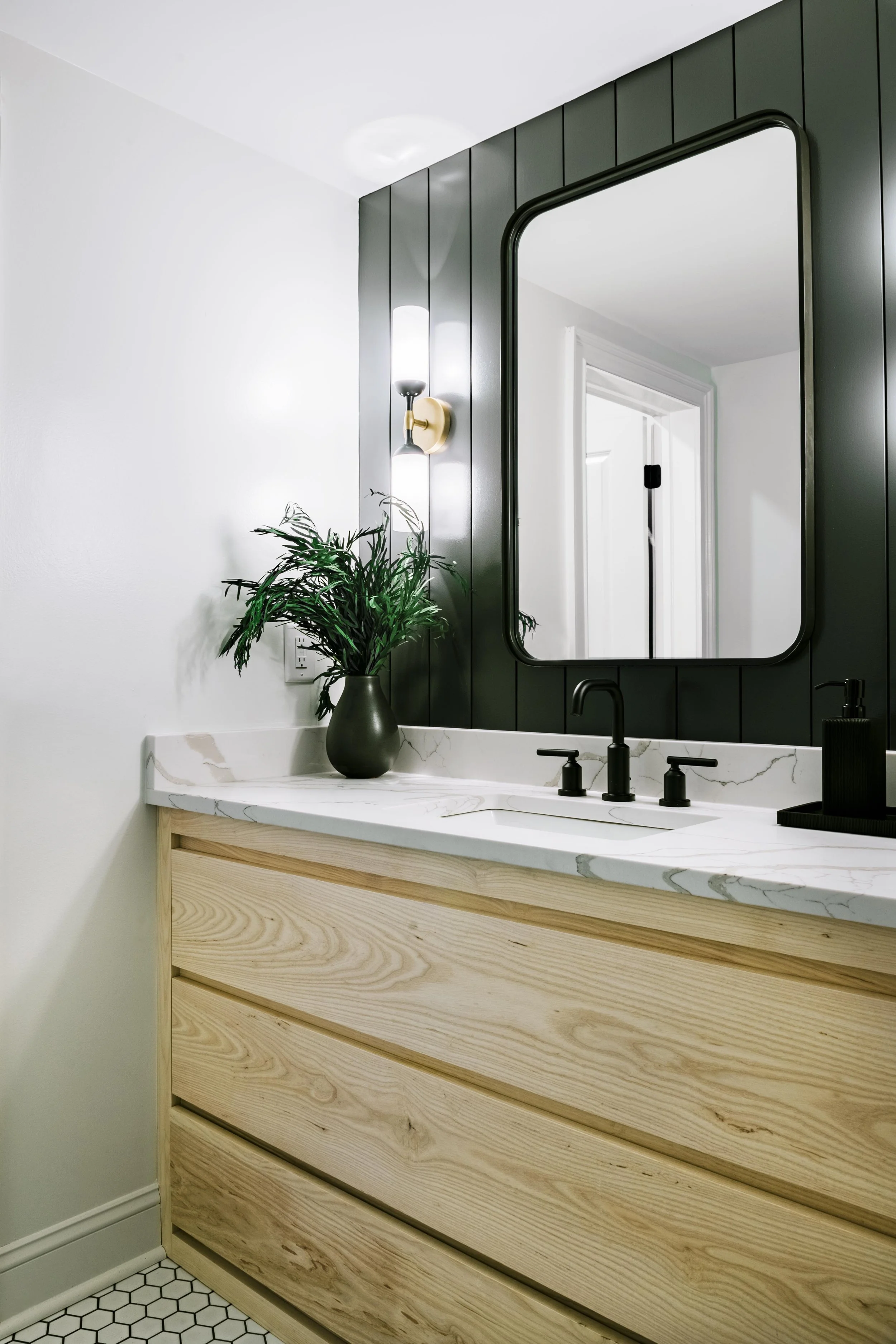Project: Polished Powder Room — MARKEY DESIGN CO.