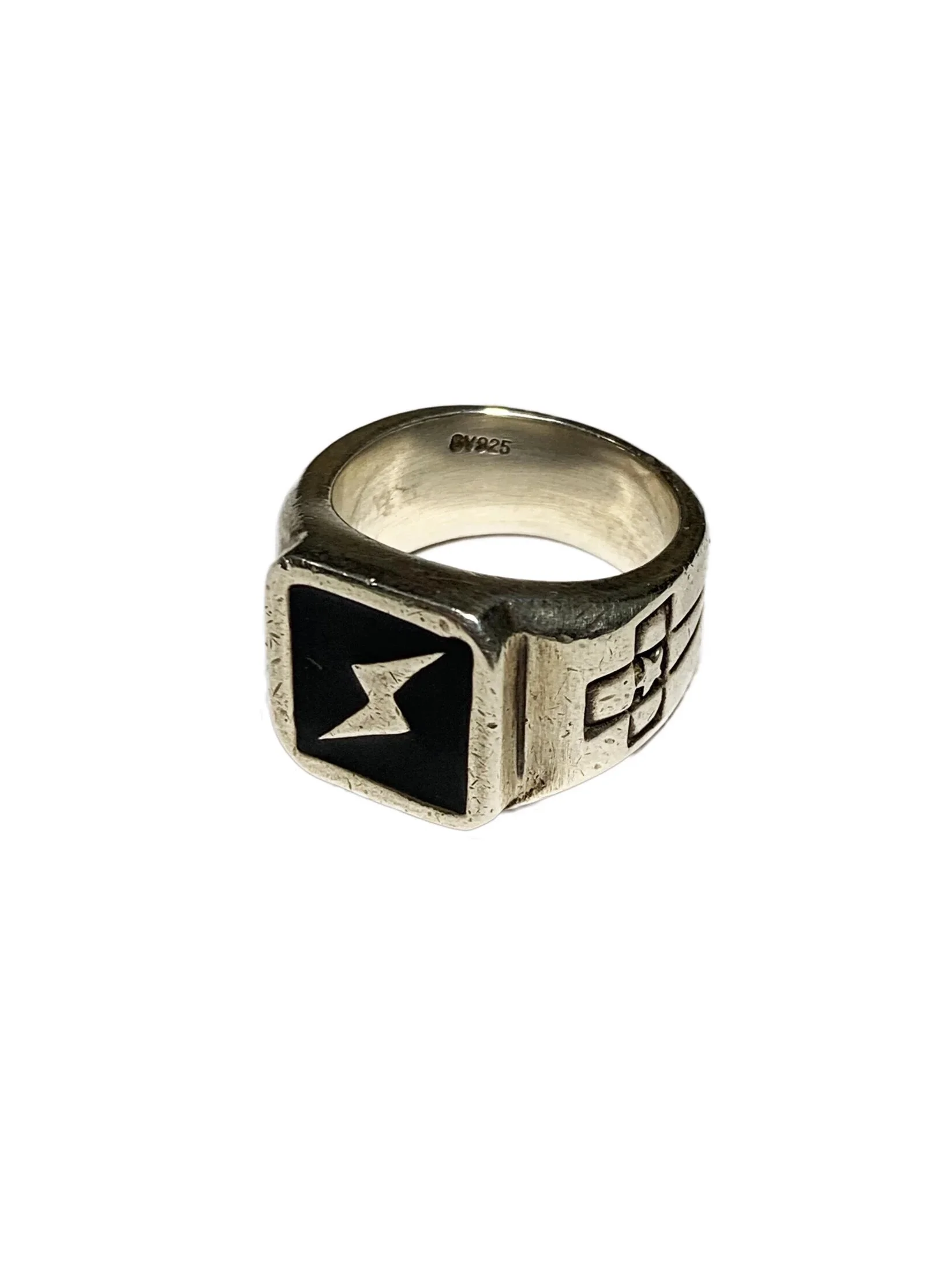 Lightning Bolt Silver Ring