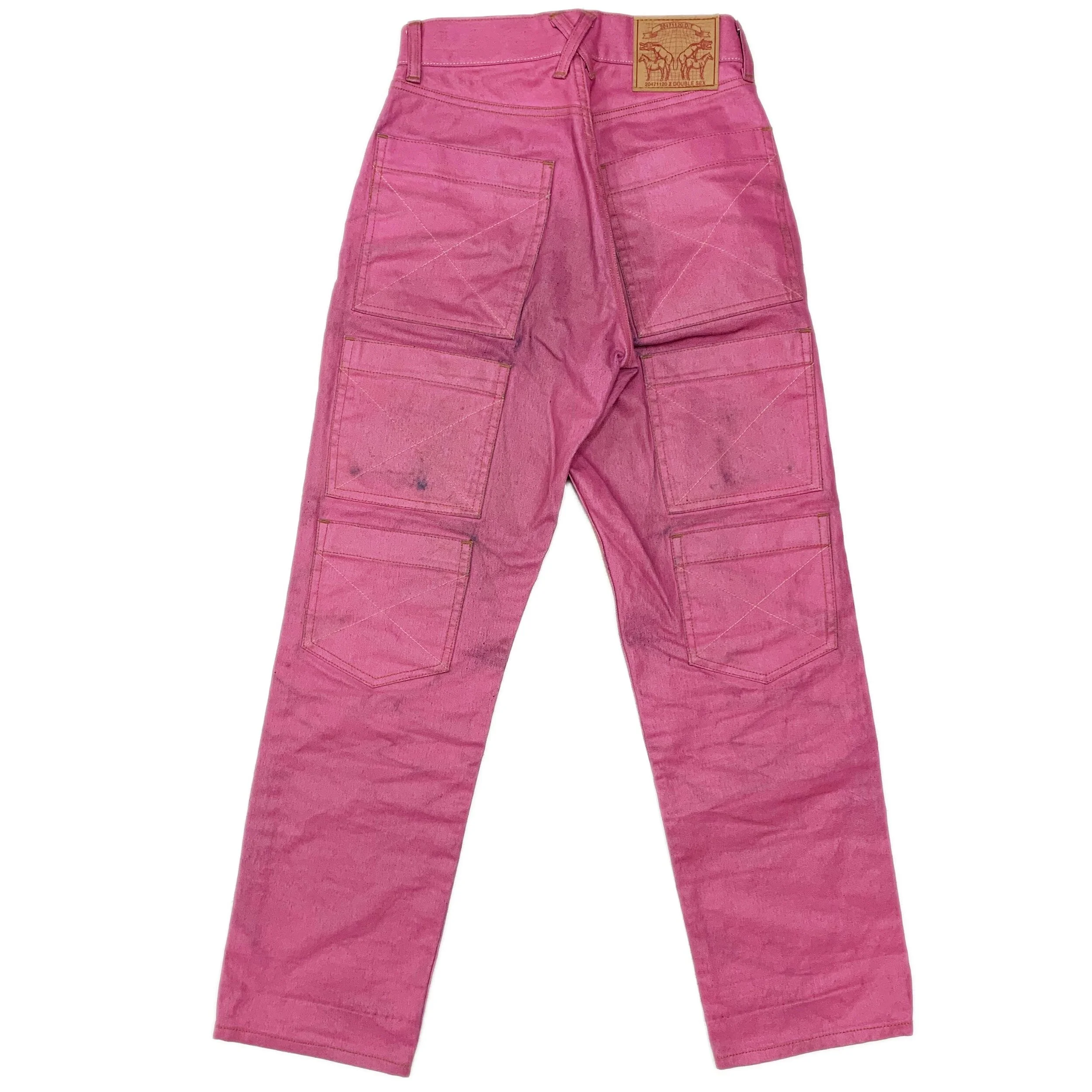 'Double Sex' Waxed Denim Pants