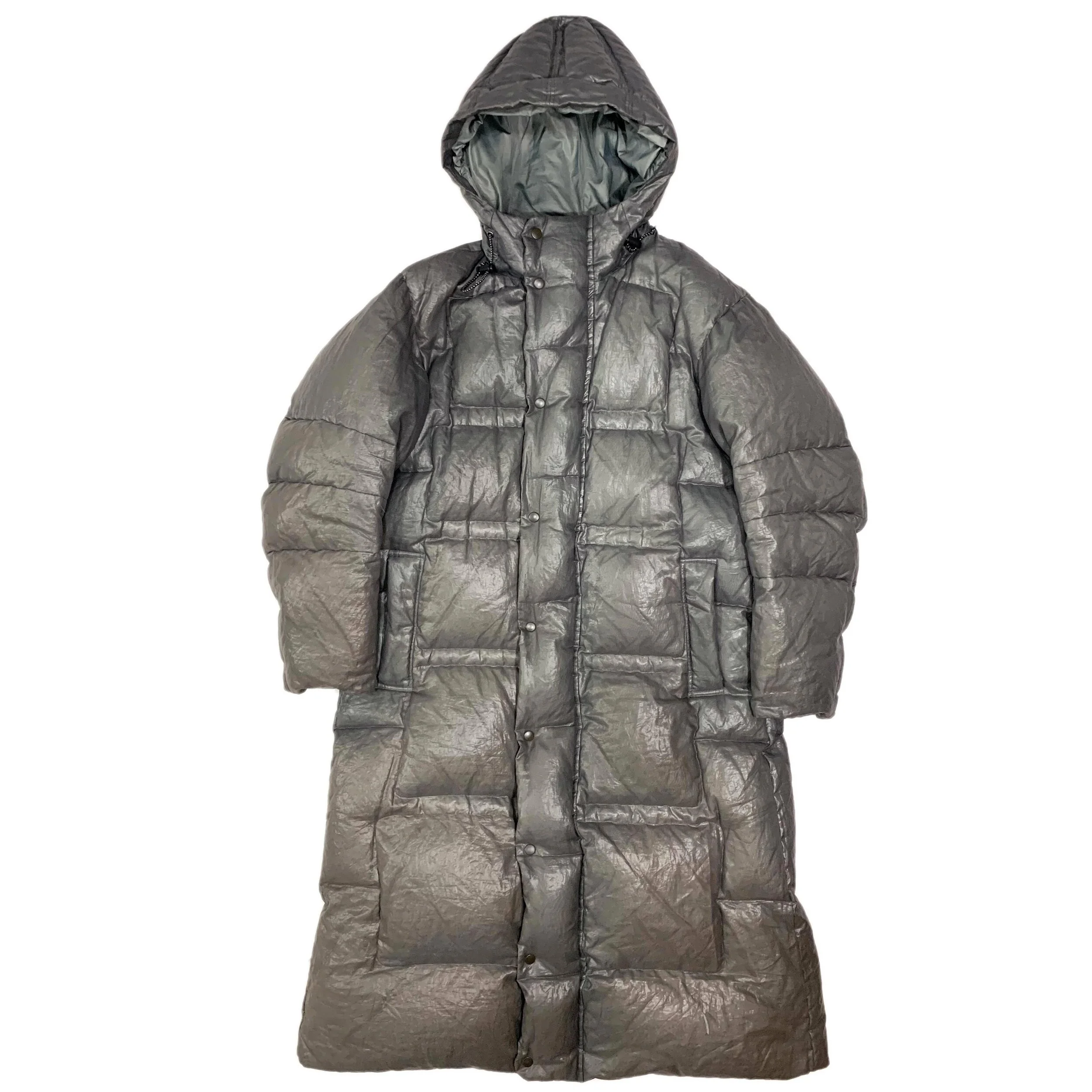 Synthetic Coated Long Down Jacket — My Clothing Archive