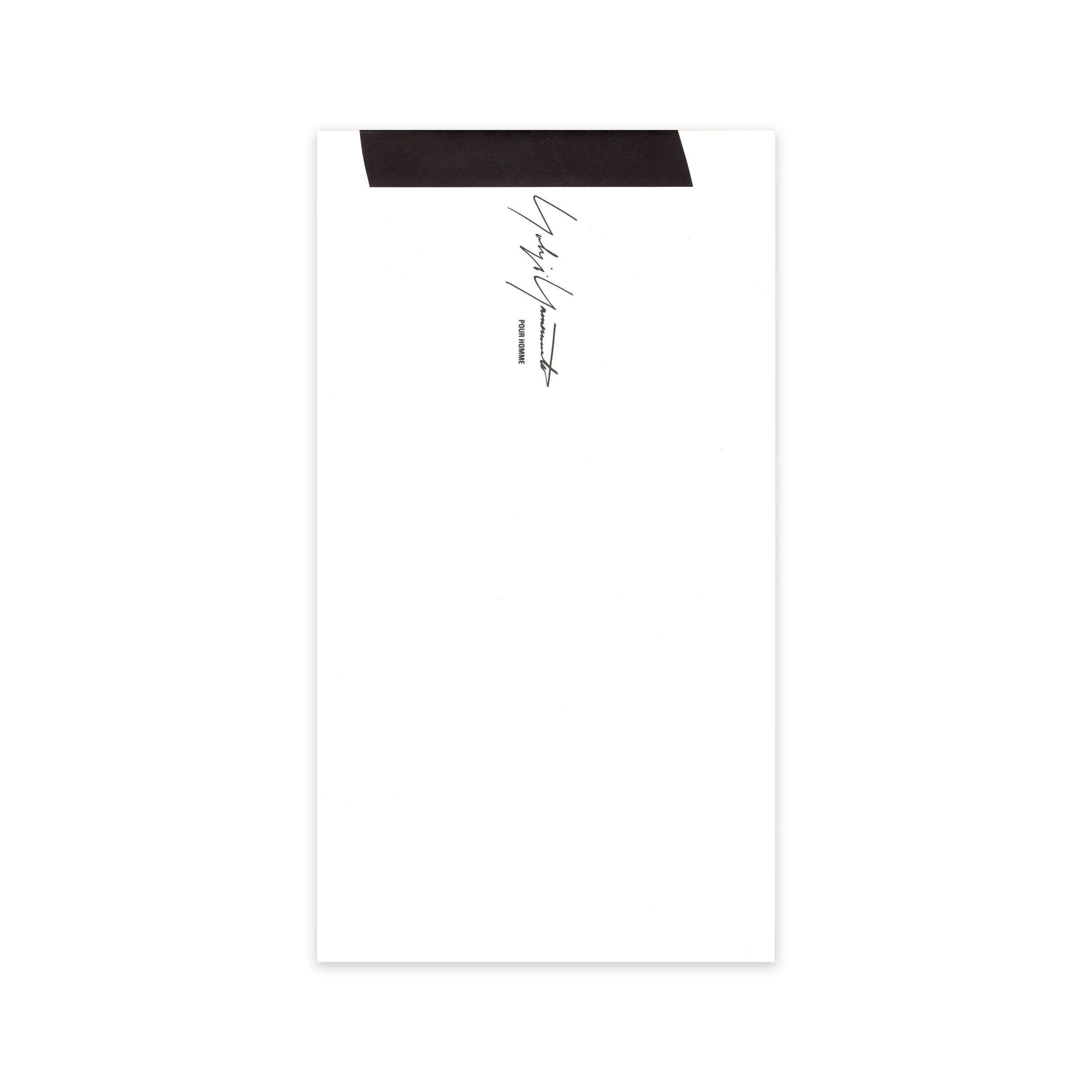 Yohji Yamamoto Pour Homme, Autumn/Winter 1995-1996 Pamphlet — My 