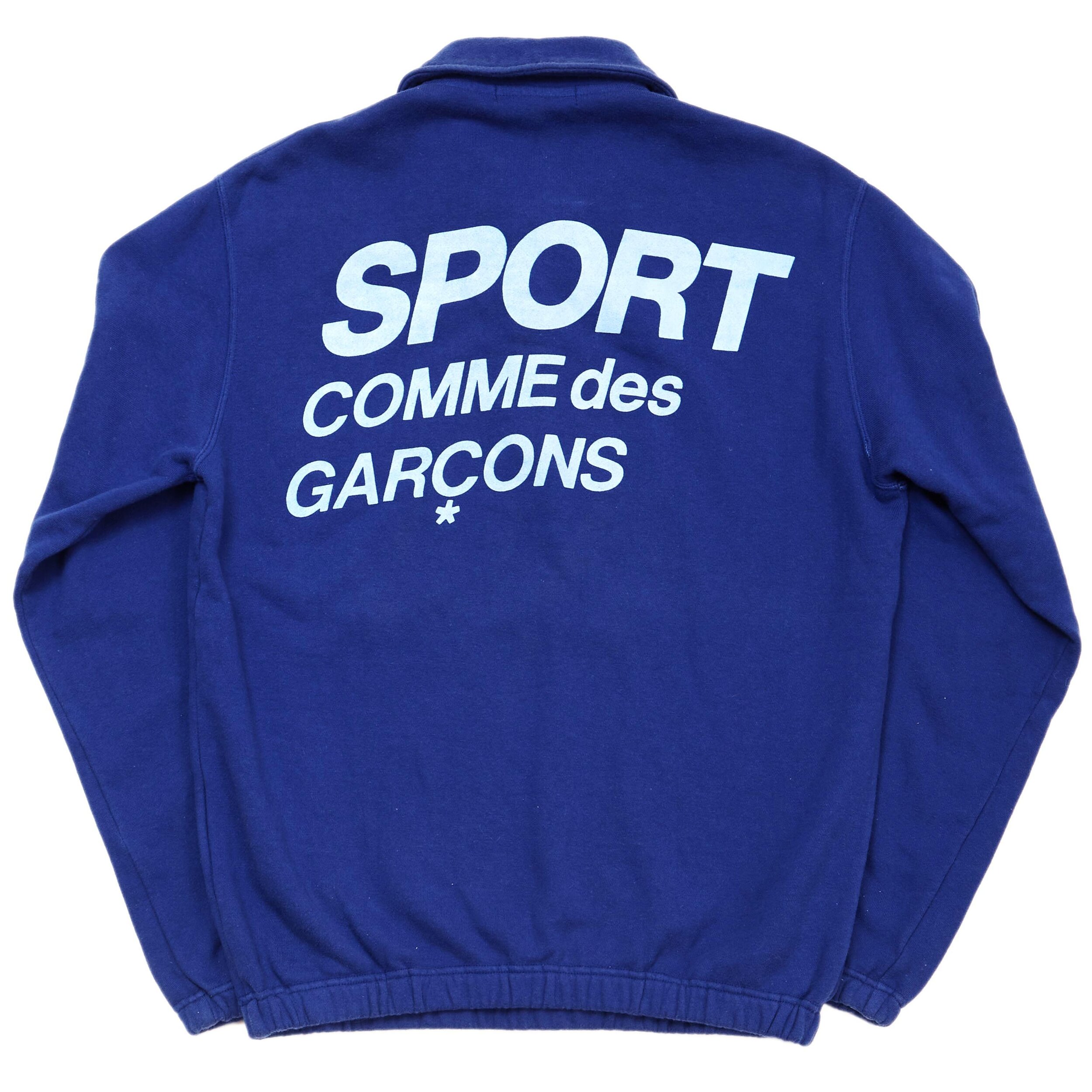 'Sport' Logo Half-Zip Cotton Polo Sweater