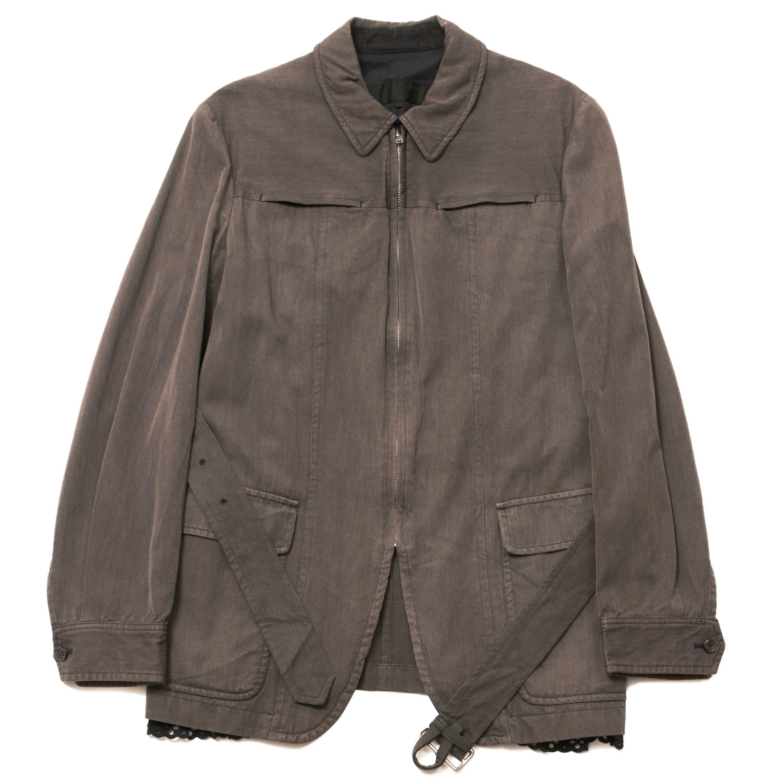 Reversible Wool Jacket with Frills